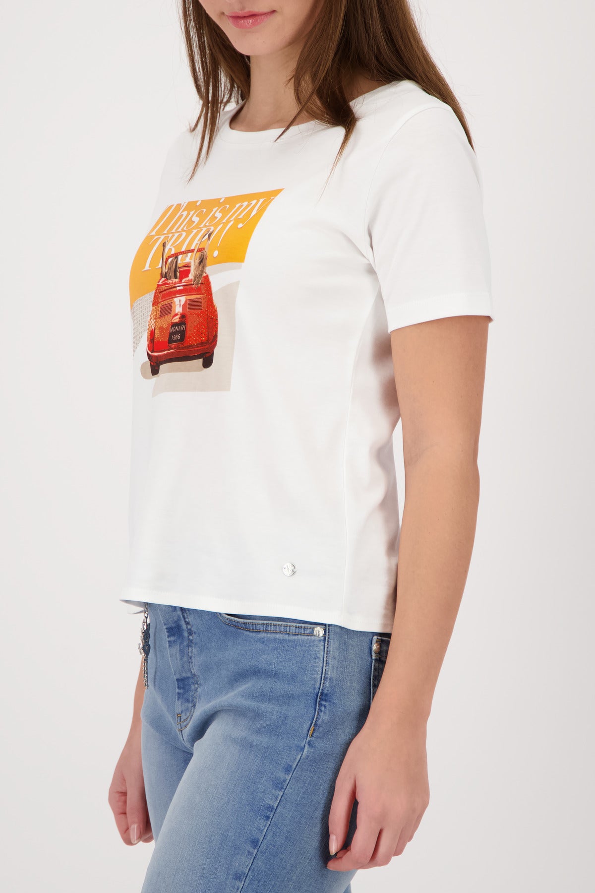 Monari Damen T-Shirts Off-White