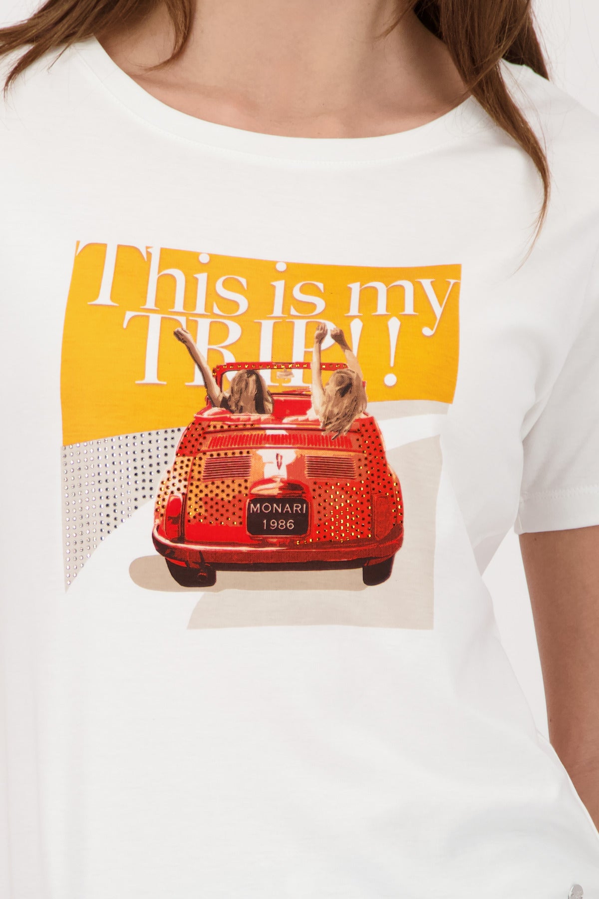 Monari Damen T-Shirts Off-White