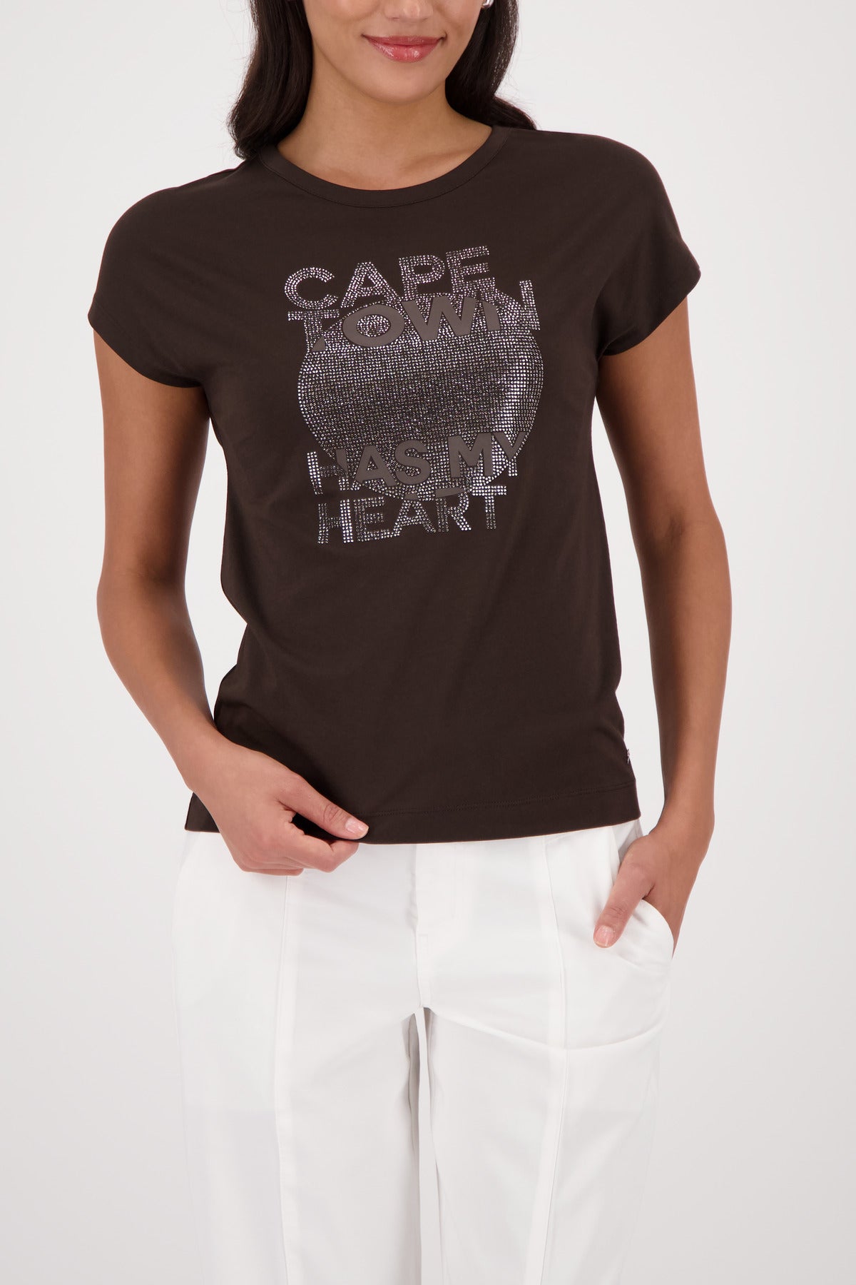 Monari Damen T-Shirts Dark Chocol