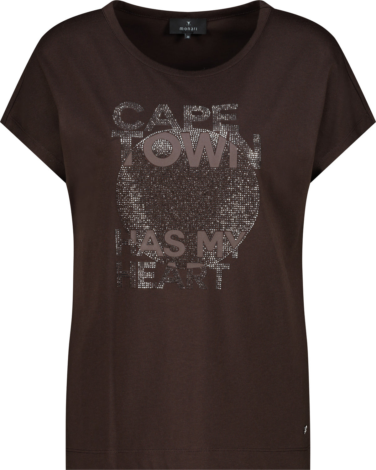 Monari Damen T-Shirts Dark Chocol