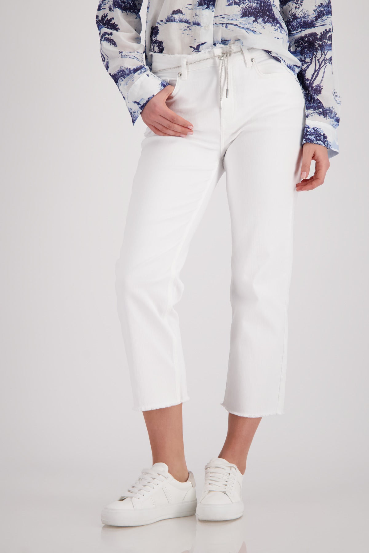 Monari Damen Jeans  Cream