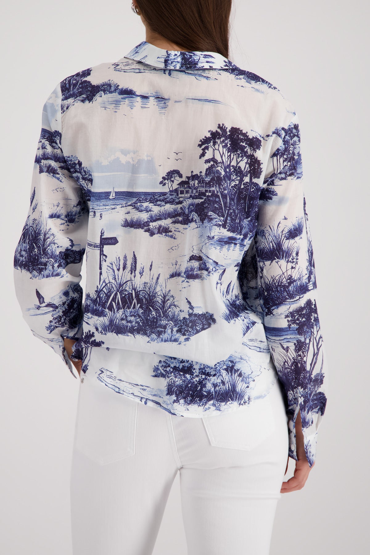 Monari Damen Blusen Marine Gemu
