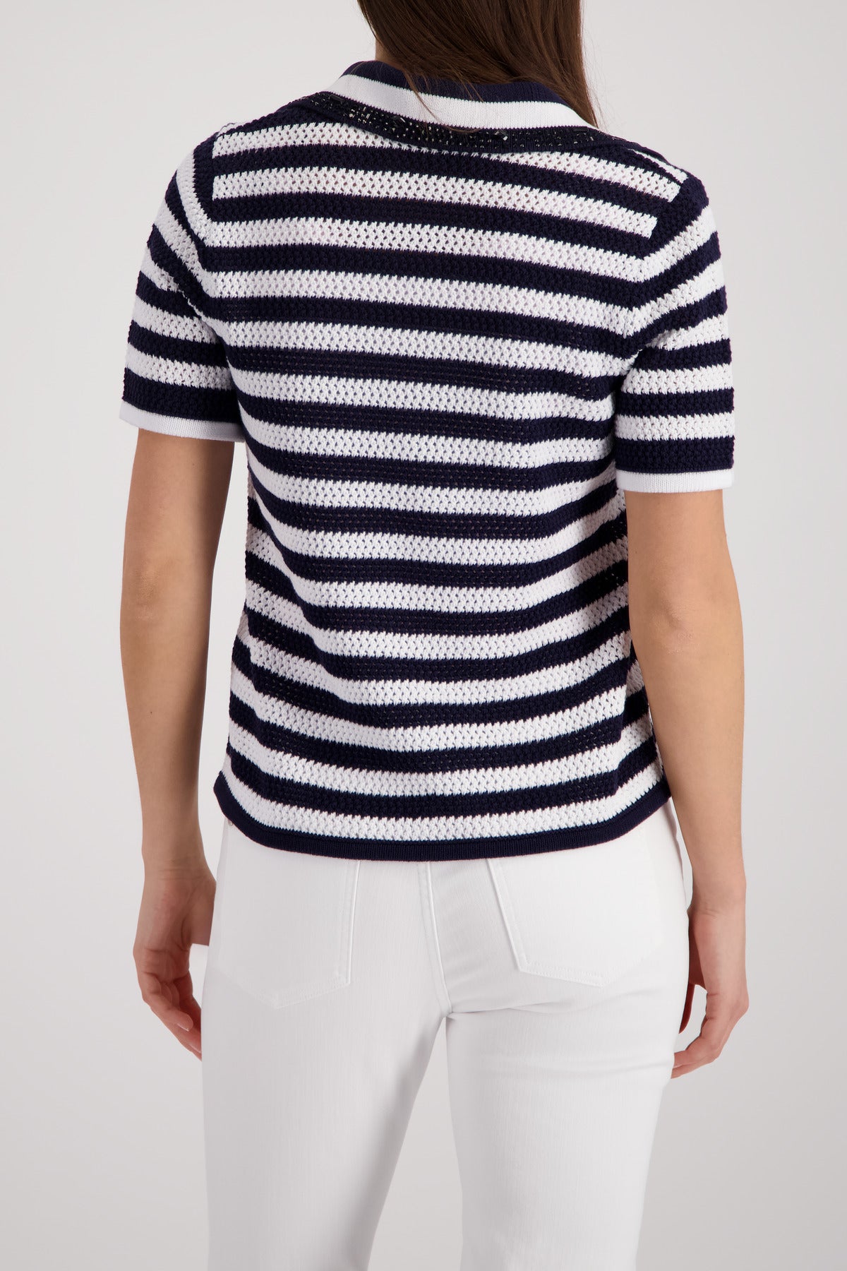 Monari Damen Pullover  Marine Ring