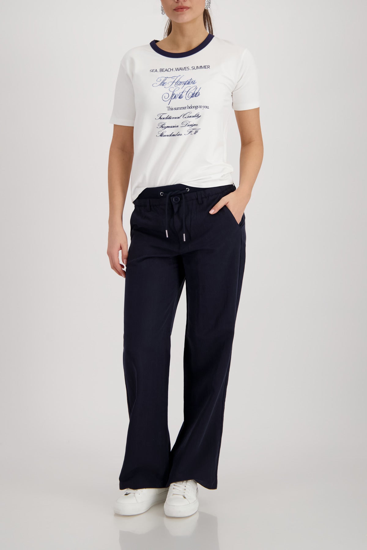 Monari Damen T-Shirts Marine