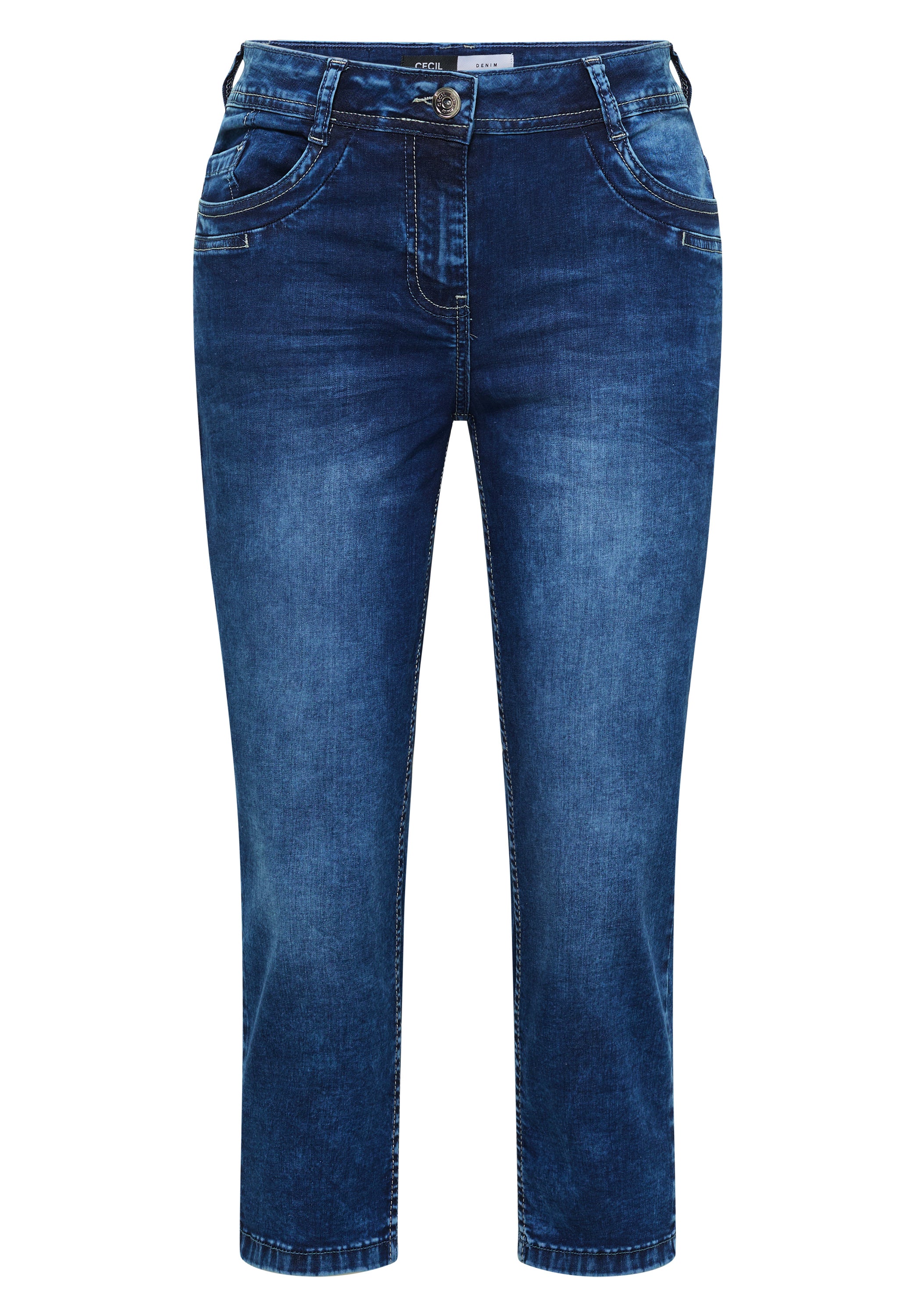 Cecil Damen Hosen  Mid Blue