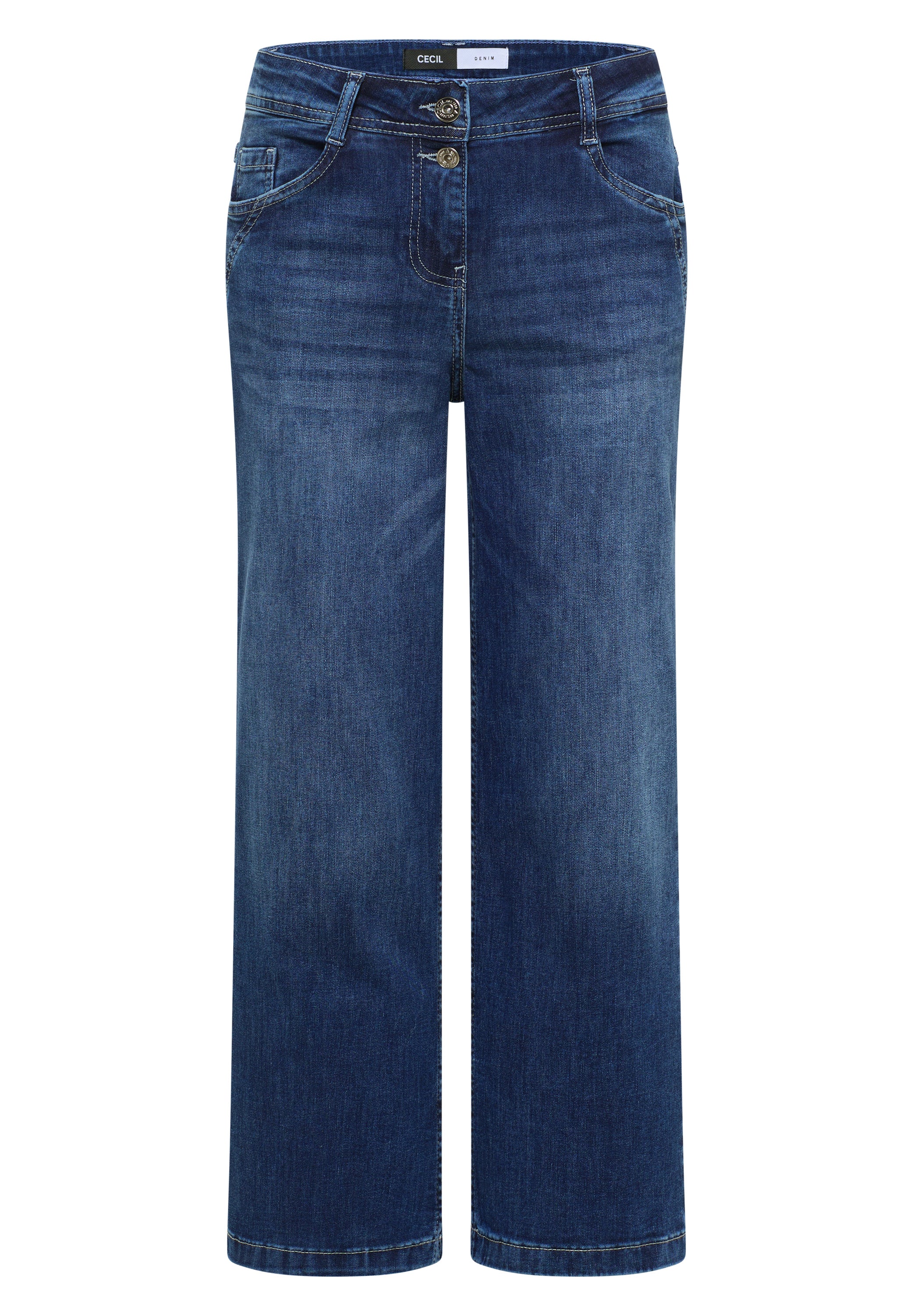Cecil Damen Hosen  Mid Blue