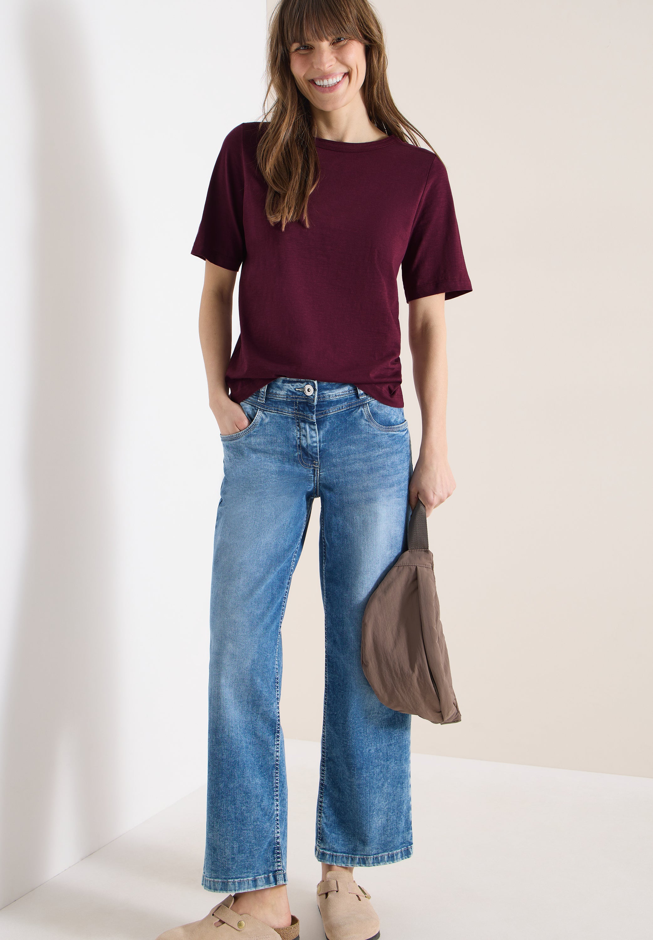 Cecil Damen T-Shirts Sweet Gra