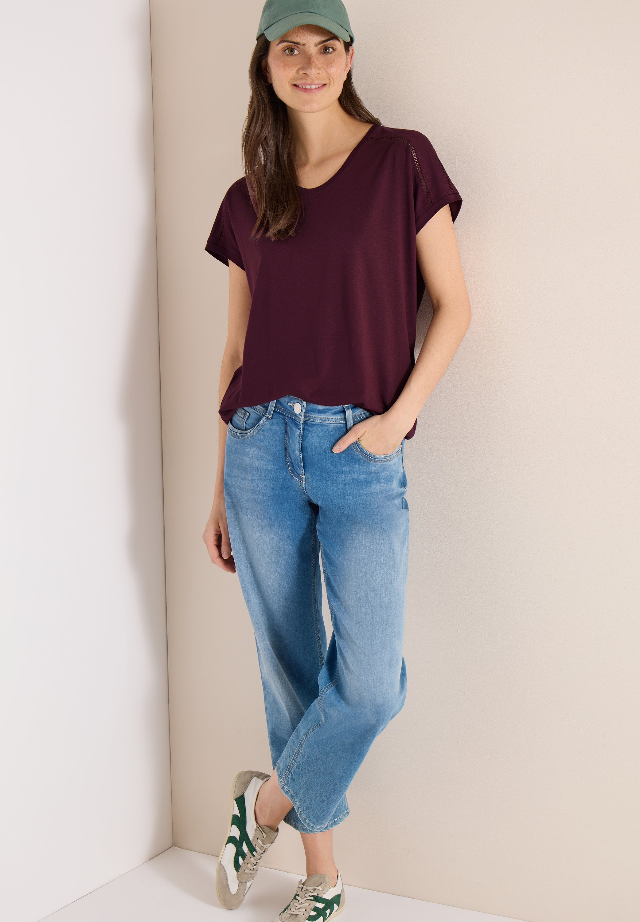 Cecil Damen T-Shirts Sweet Gra