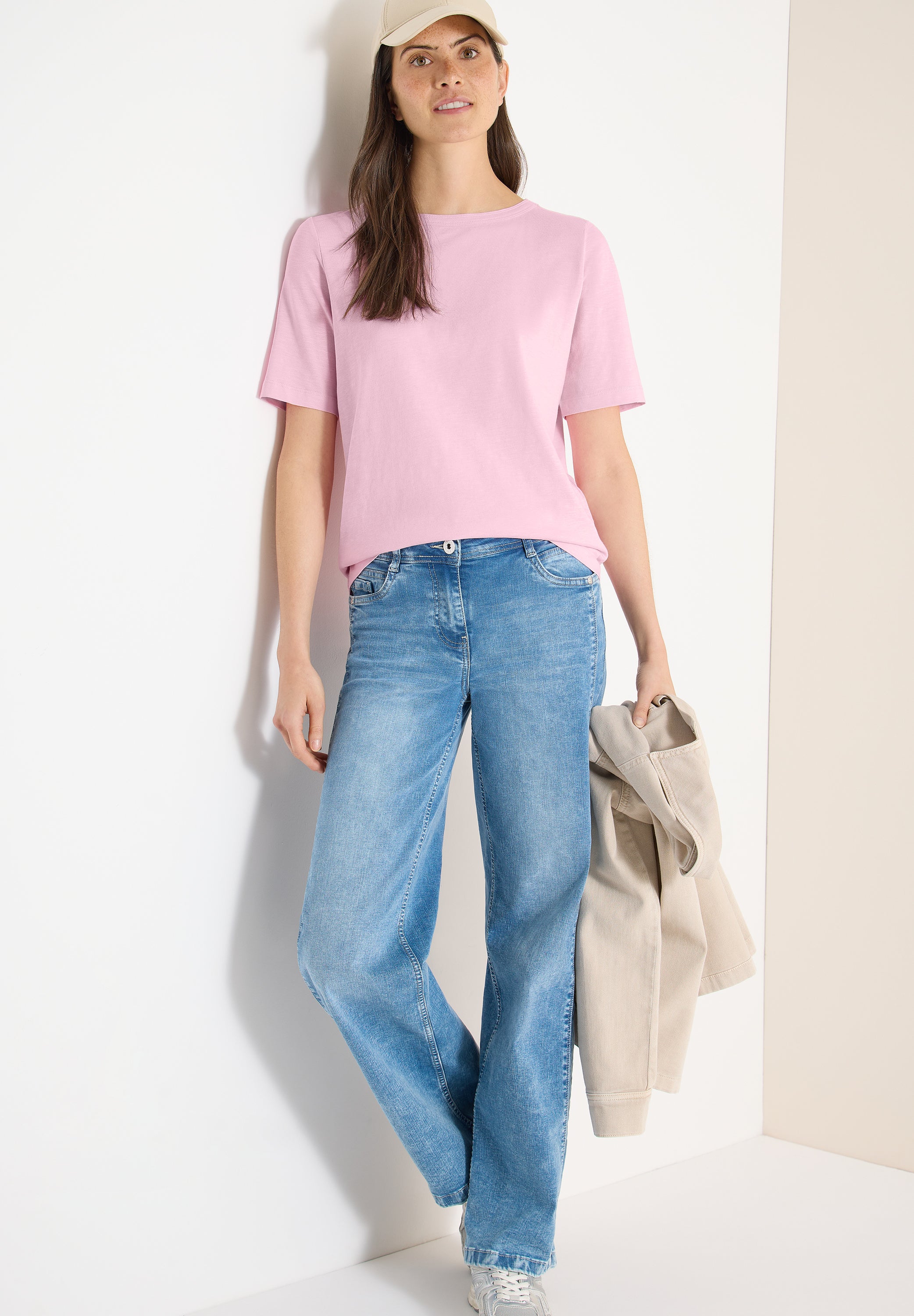 Cecil Damen T-Shirts  Light Blu
