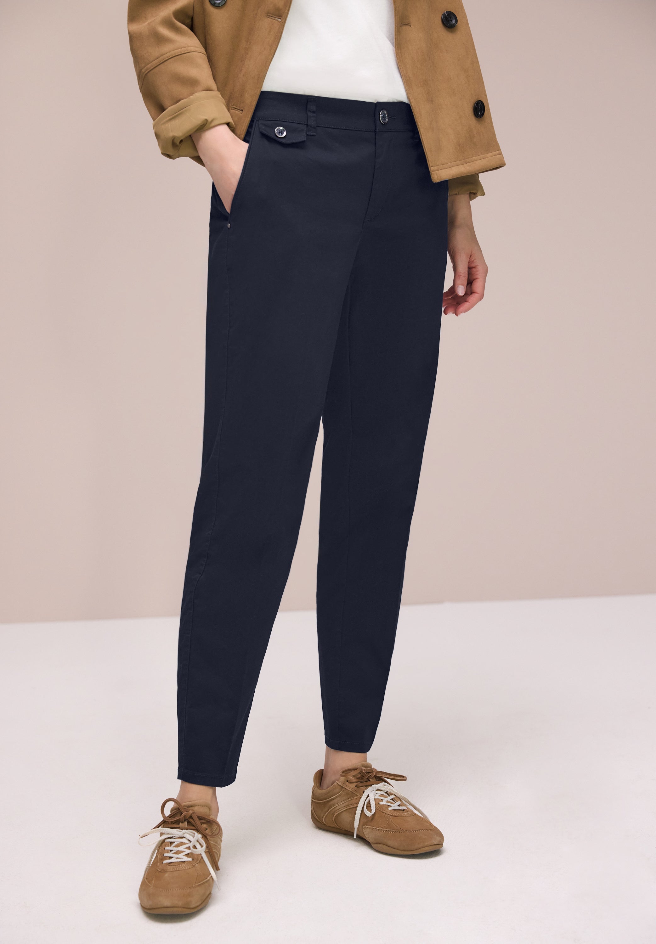 Street One Damen Hosen Deep Blue