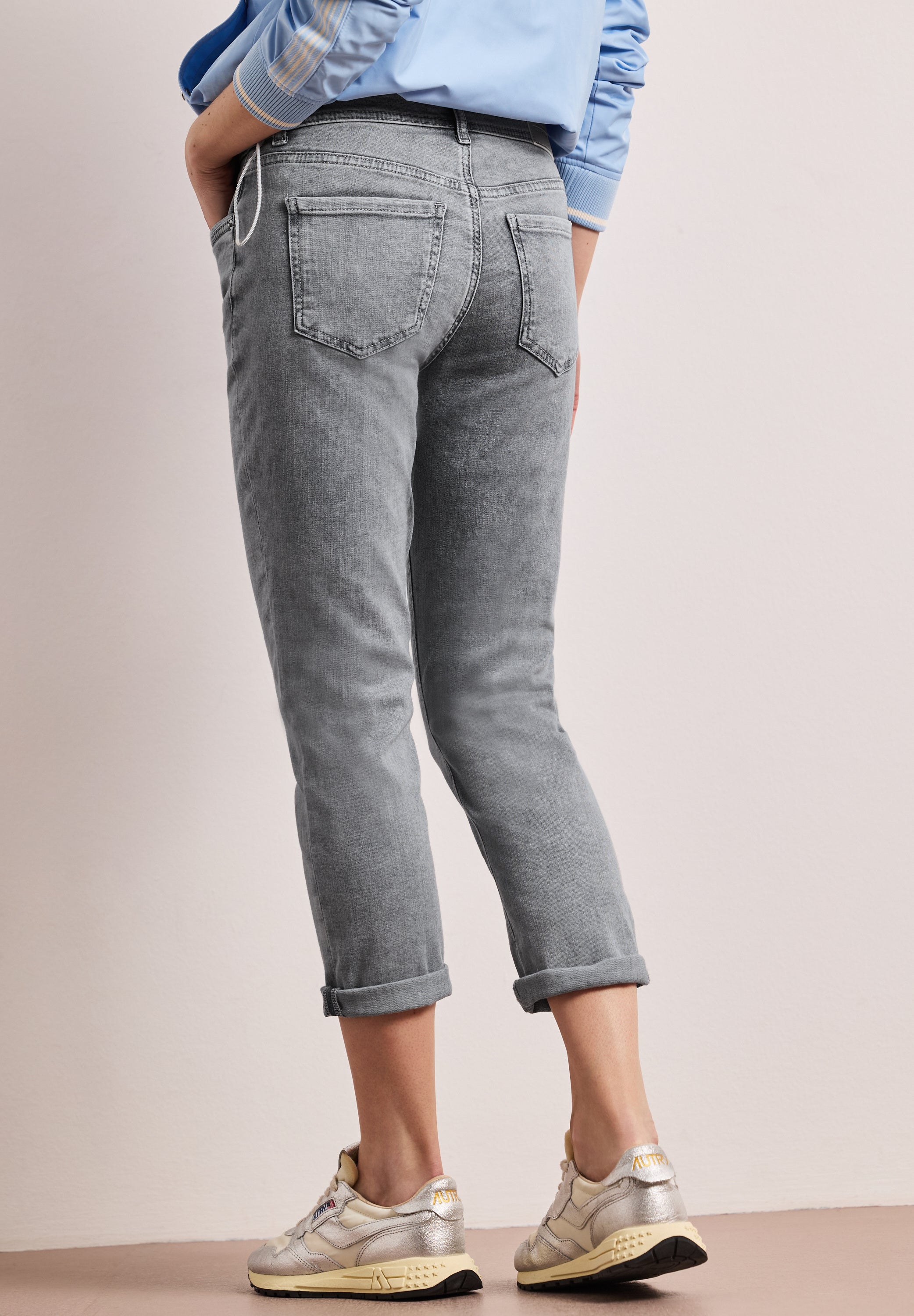 Street One Damen Hosen  Light Gre