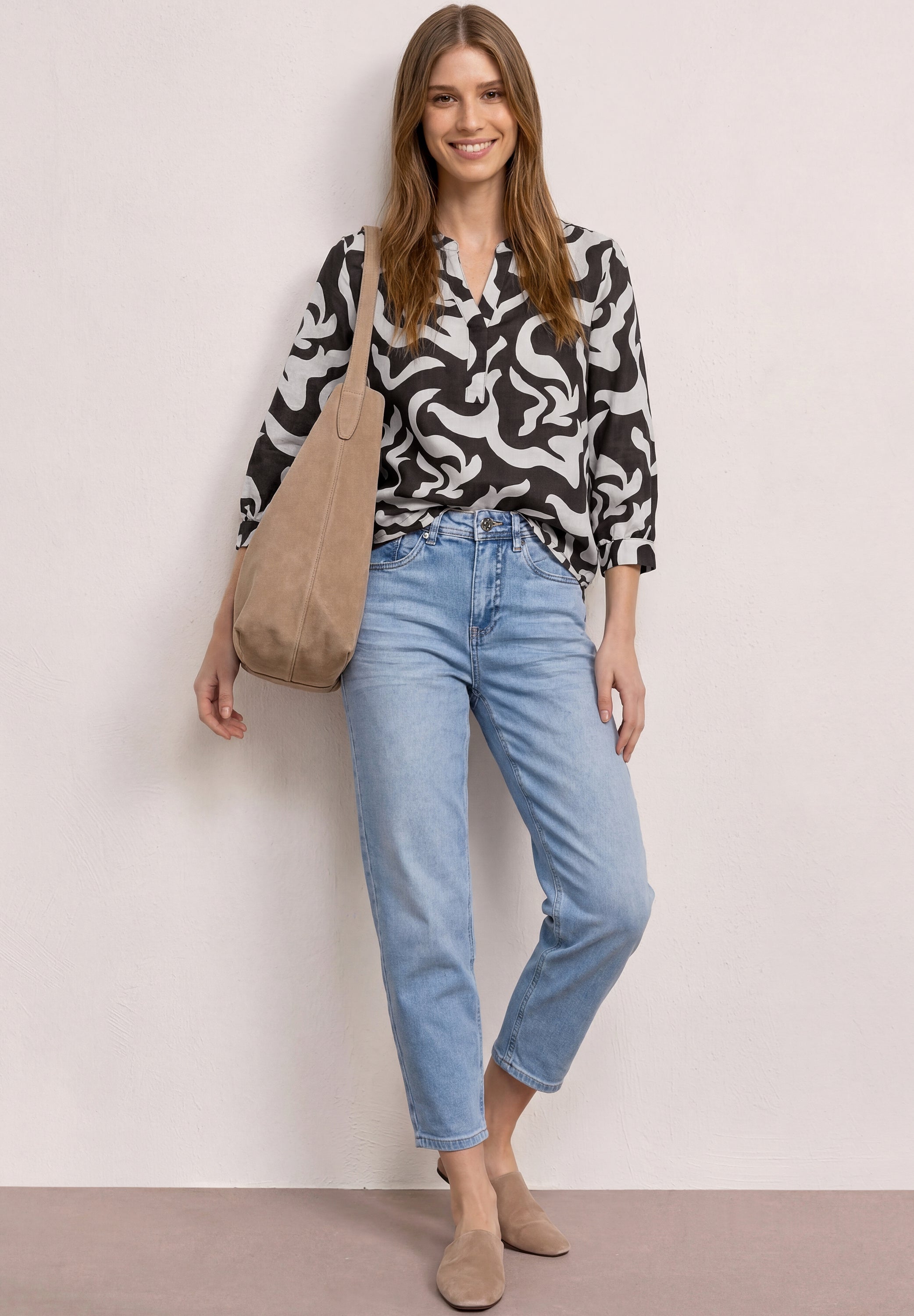 Street One Damen Blusen  Espresso