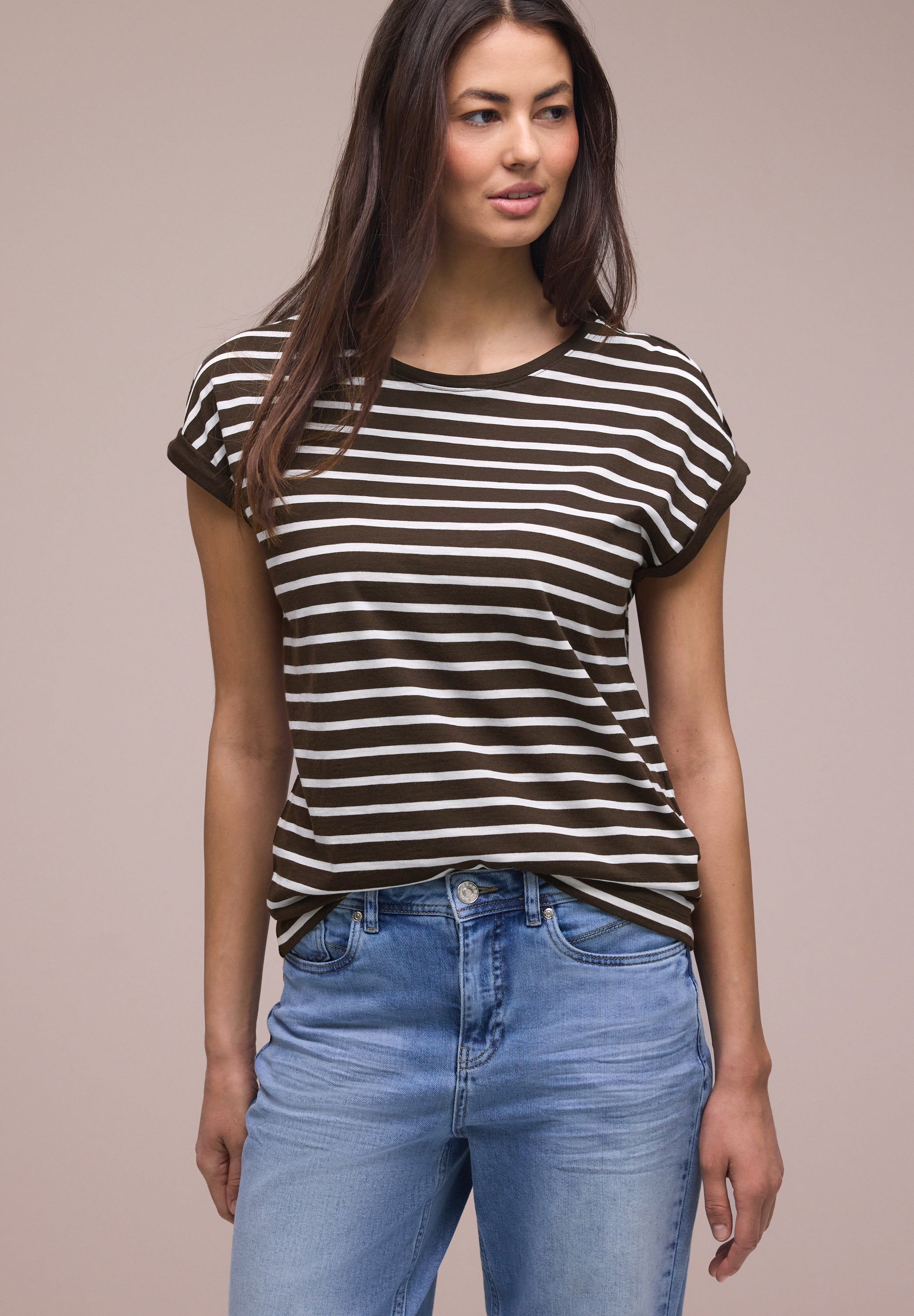 Street One Damen T-Shirts  Espresso
