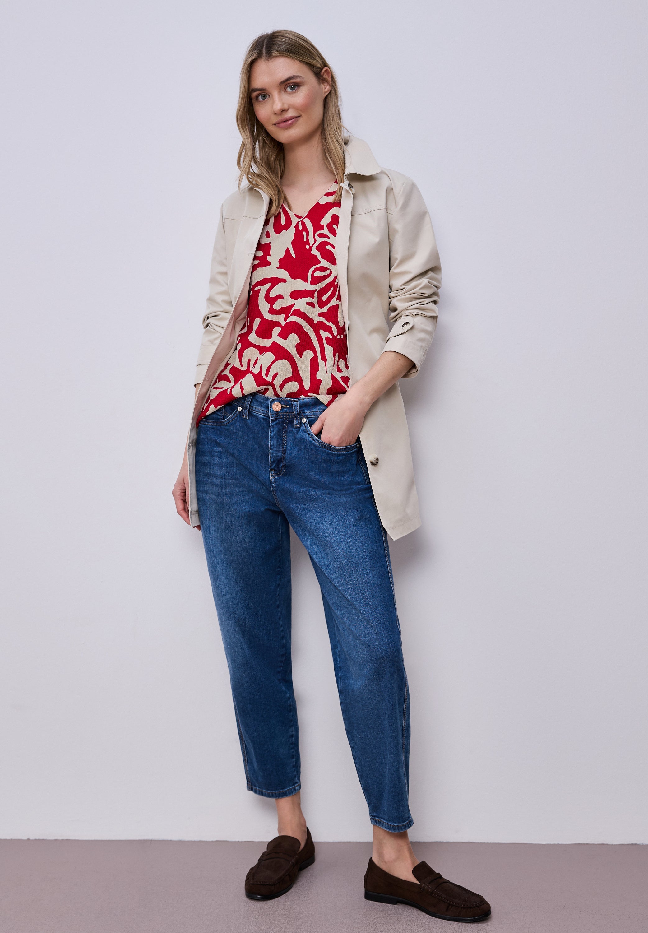 Street One Damen T-Shirts  Salsa Red