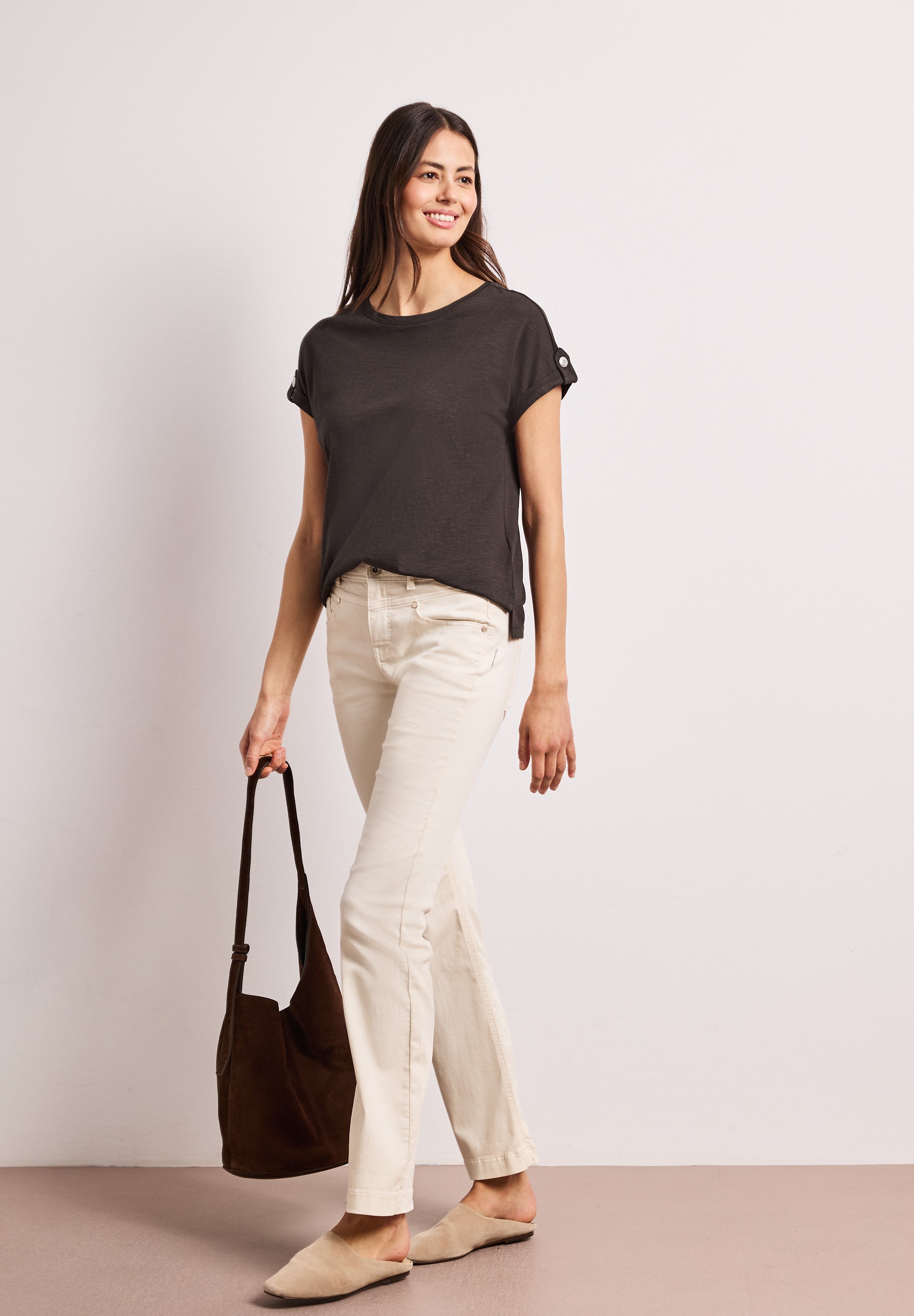 Street One Damen T-Shirts  Espresso
