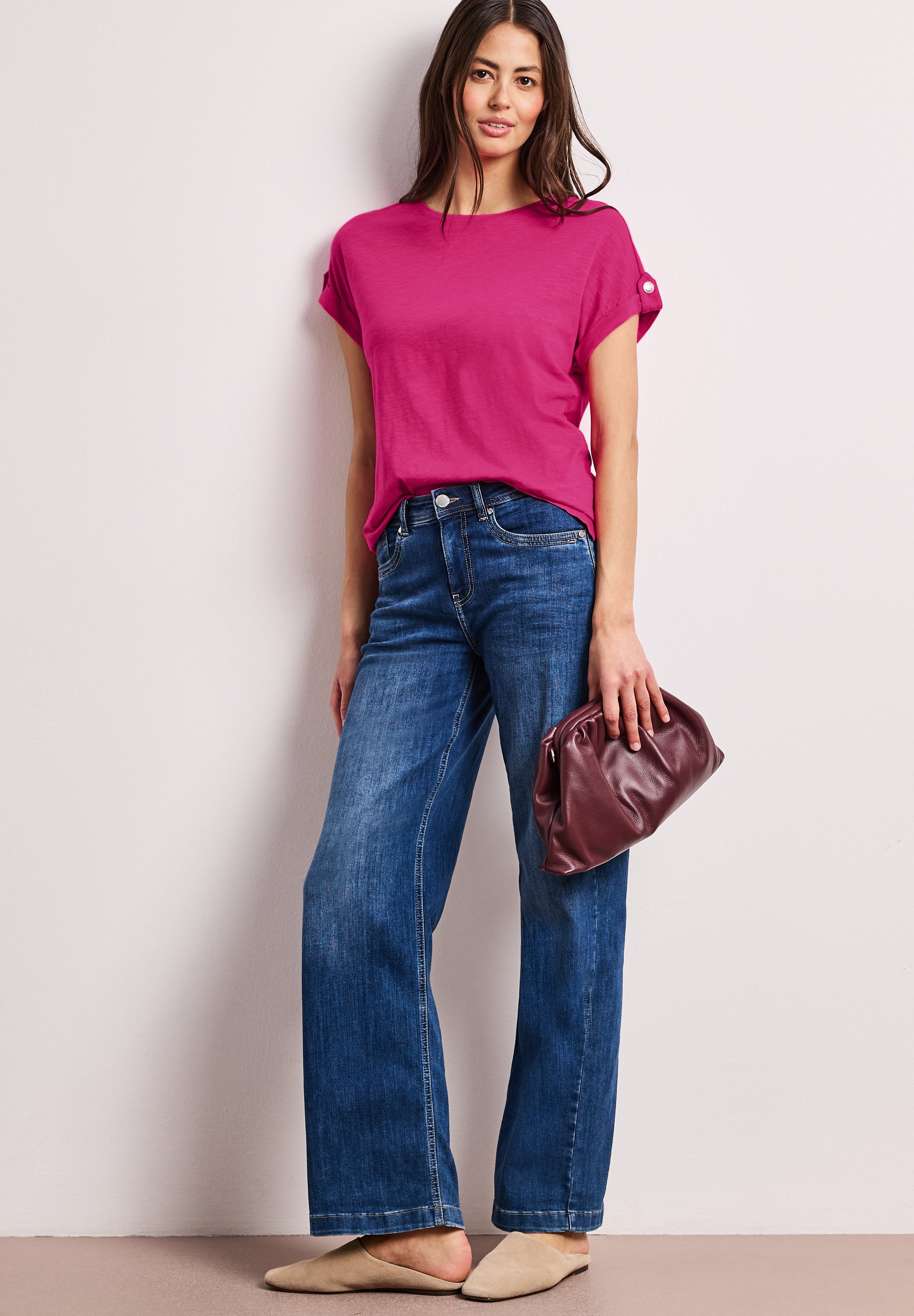 Street One Damen T-Shirts  Magenta D