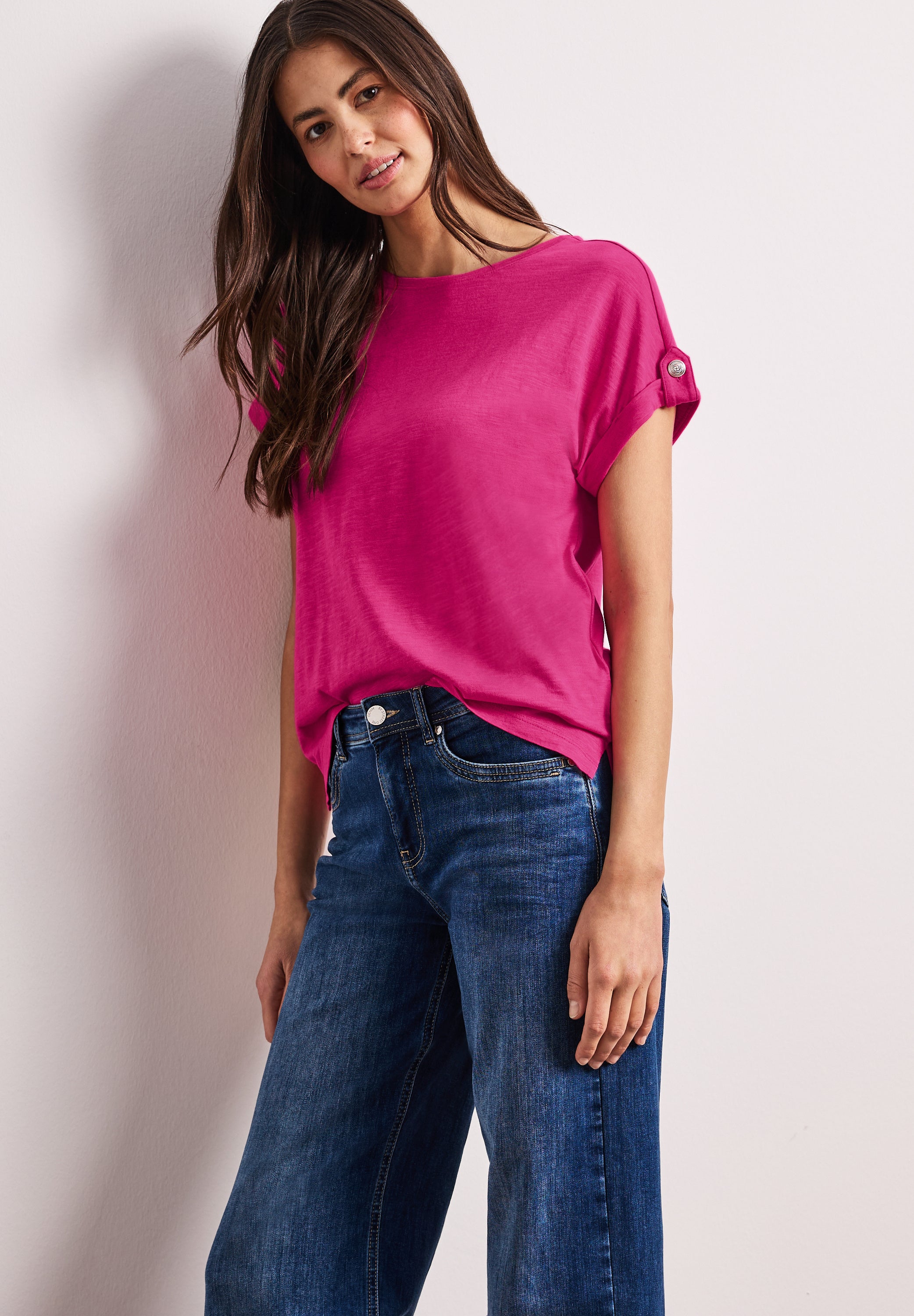 Street One Damen T-Shirts Magenta D