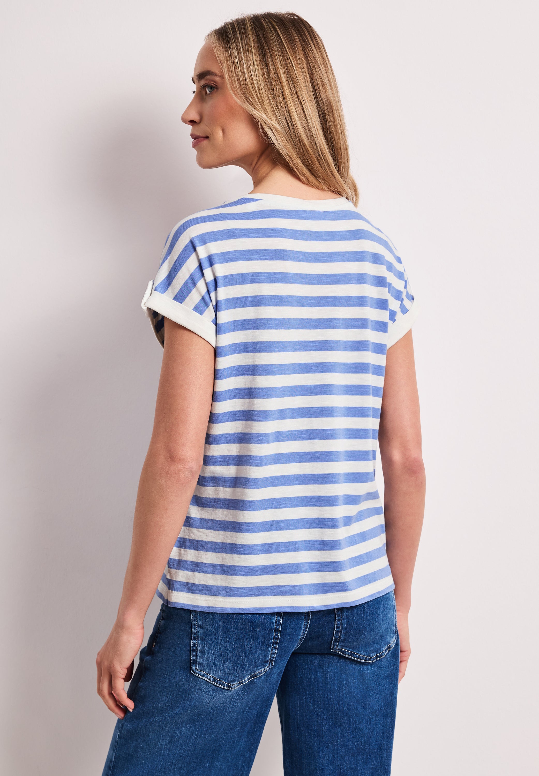 Street One Damen T-Shirts Drift Blu