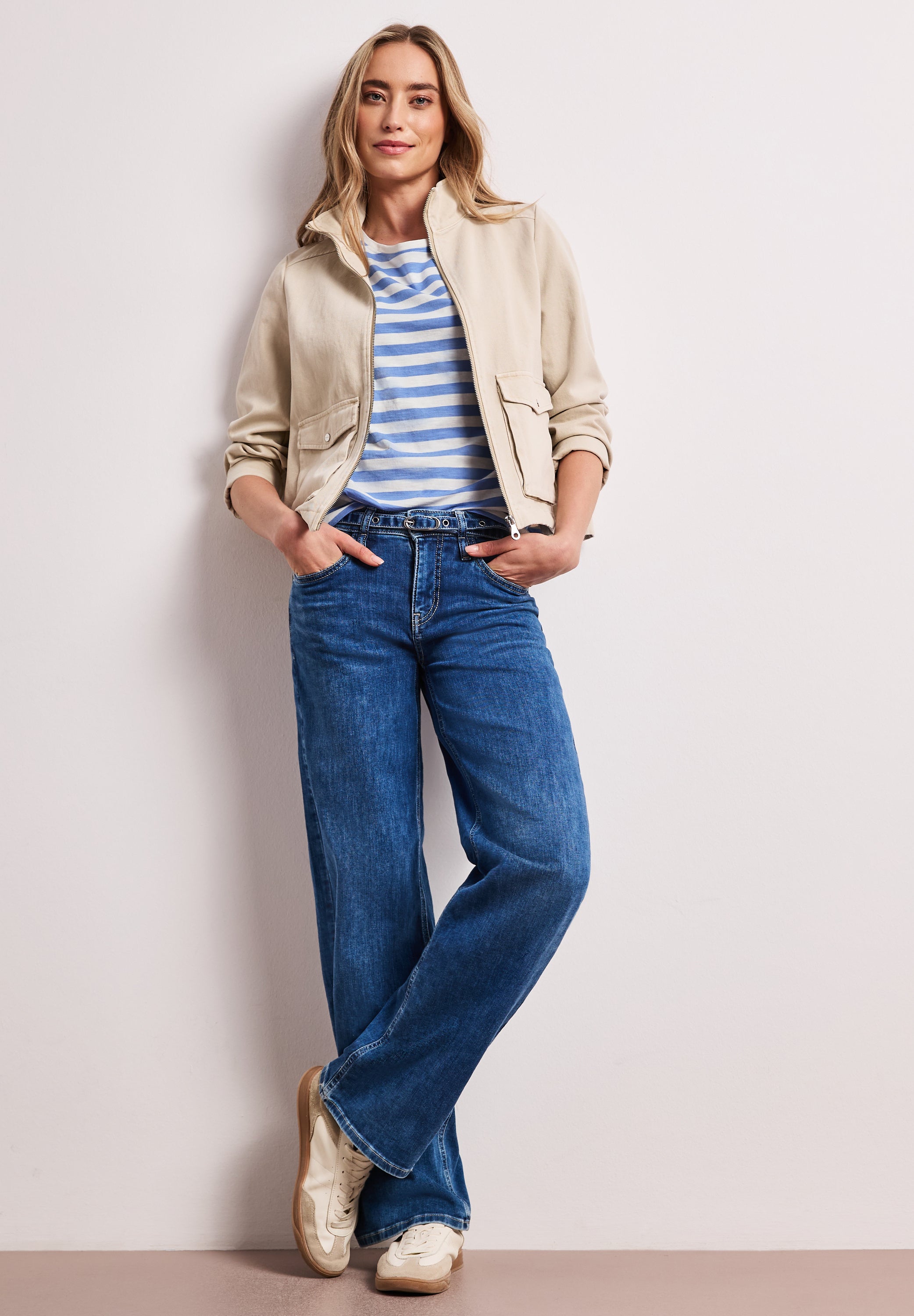 Street One Damen T-Shirts Drift Blu