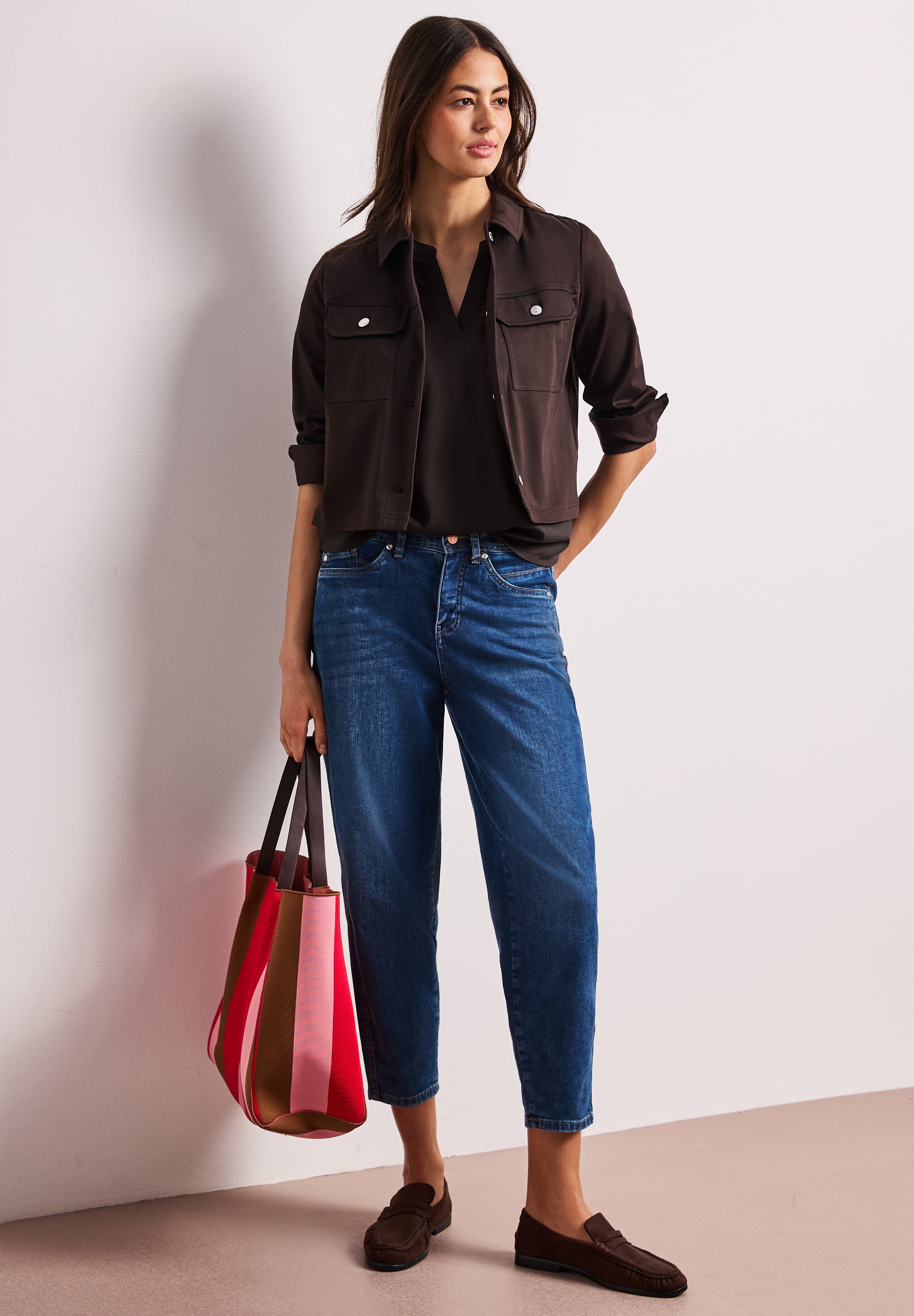 Street One Damen Blusen  Espresso