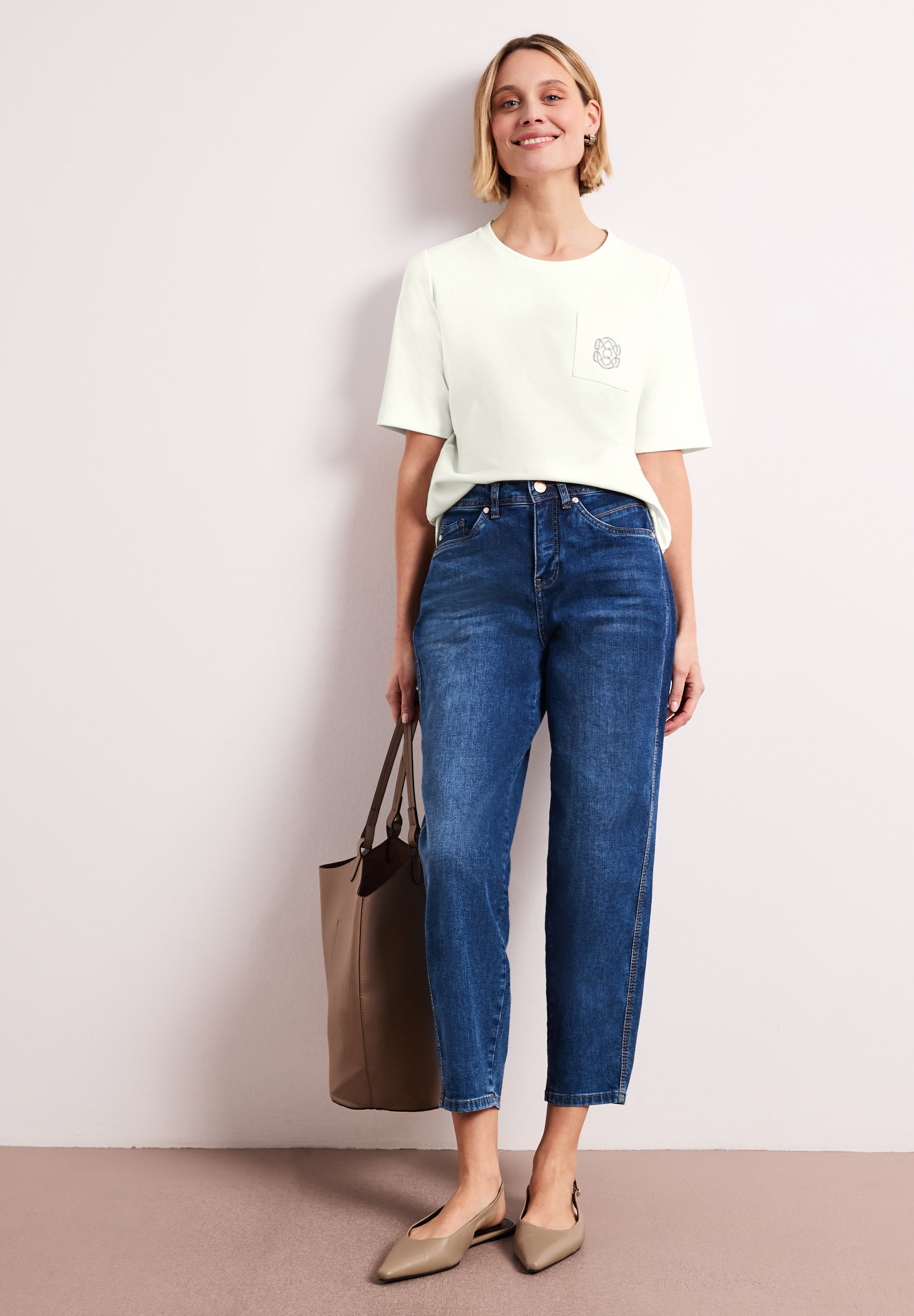 Street One Damen T-Shirts Off White