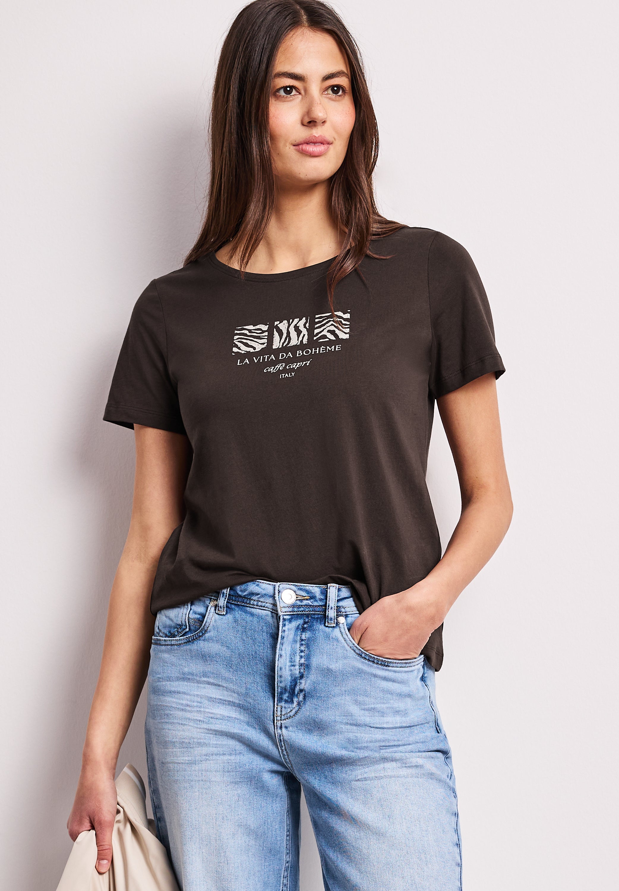 Street One Damen T-Shirts  Espresso