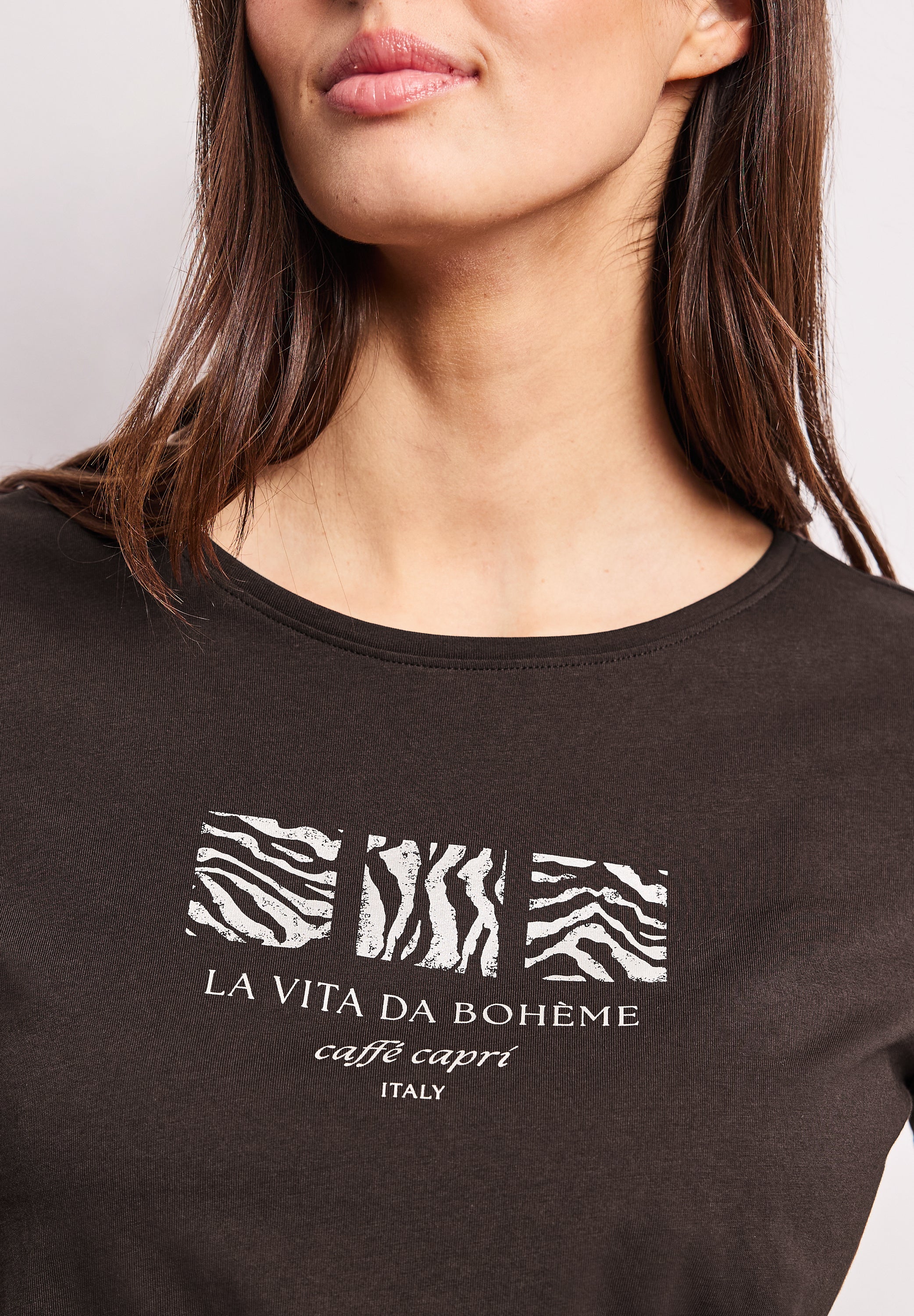 Street One Damen T-Shirts  Espresso