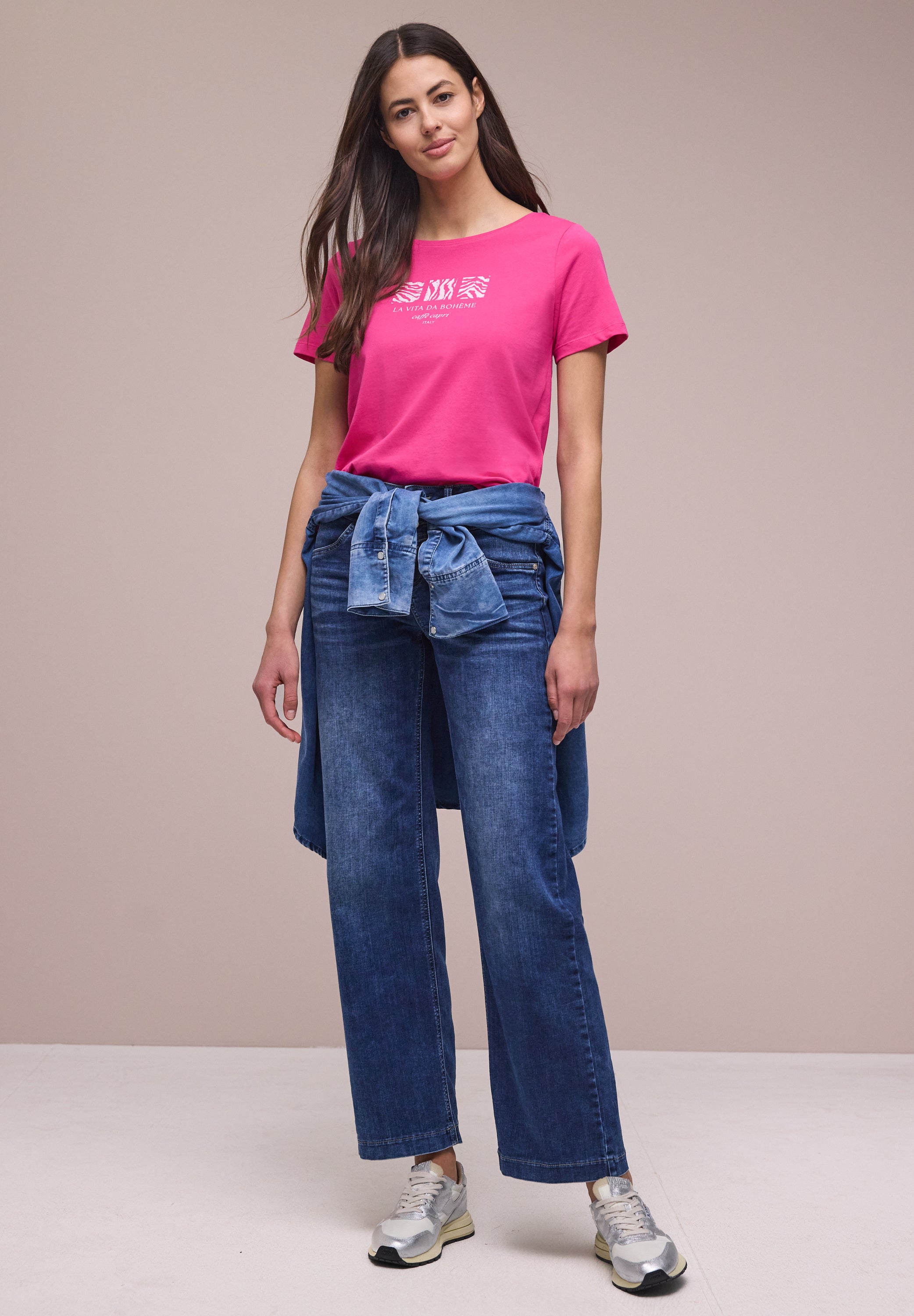 Street One Damen T-Shirts Magenta D