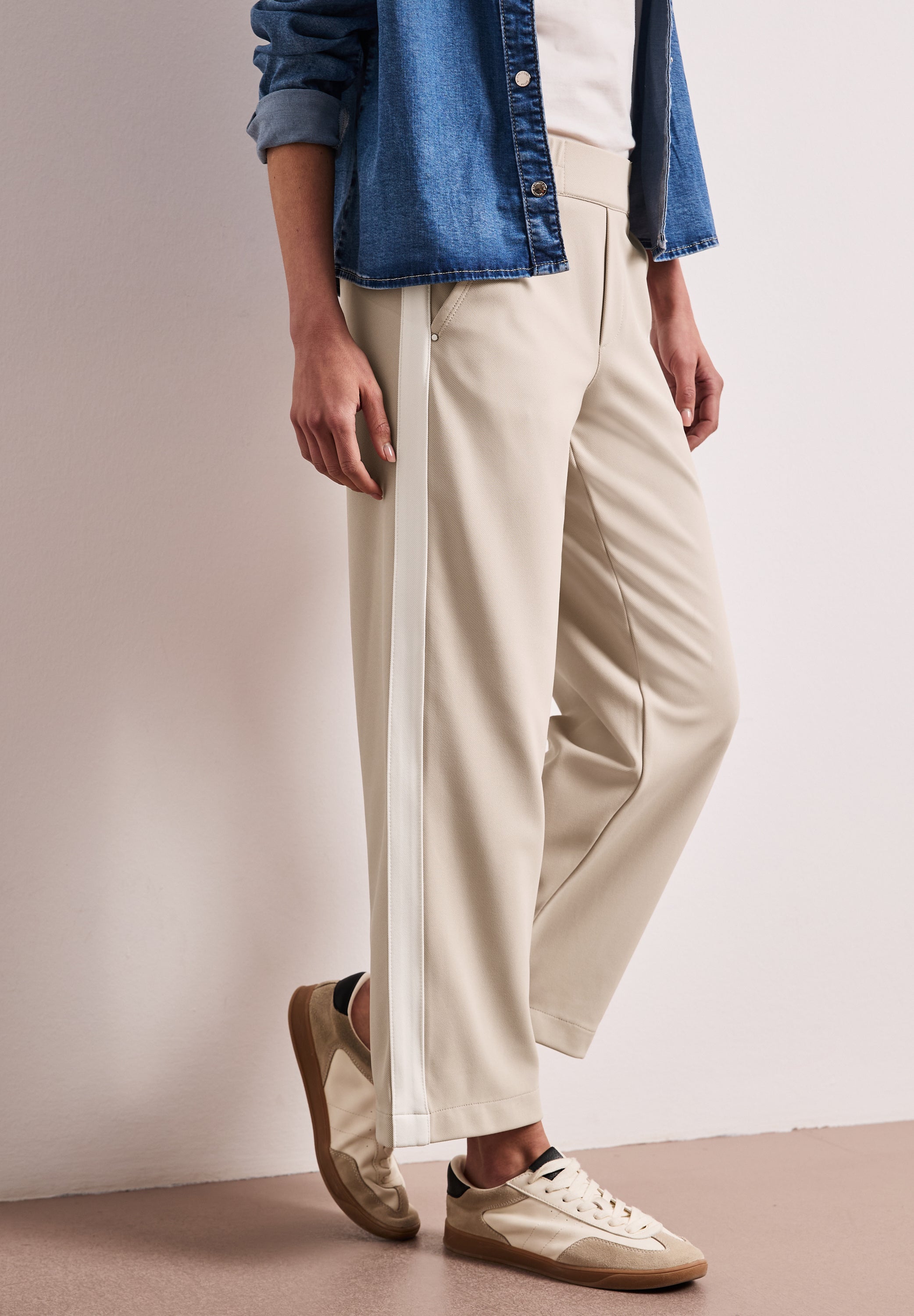 Street One Damen Hosen  Clay Sand