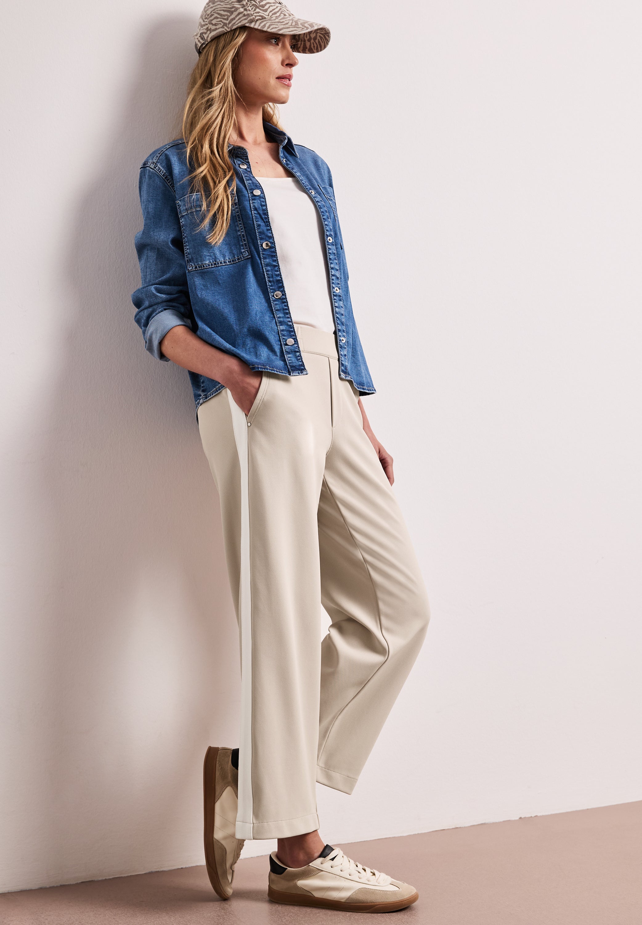 Street One Damen Hosen Clay Sand