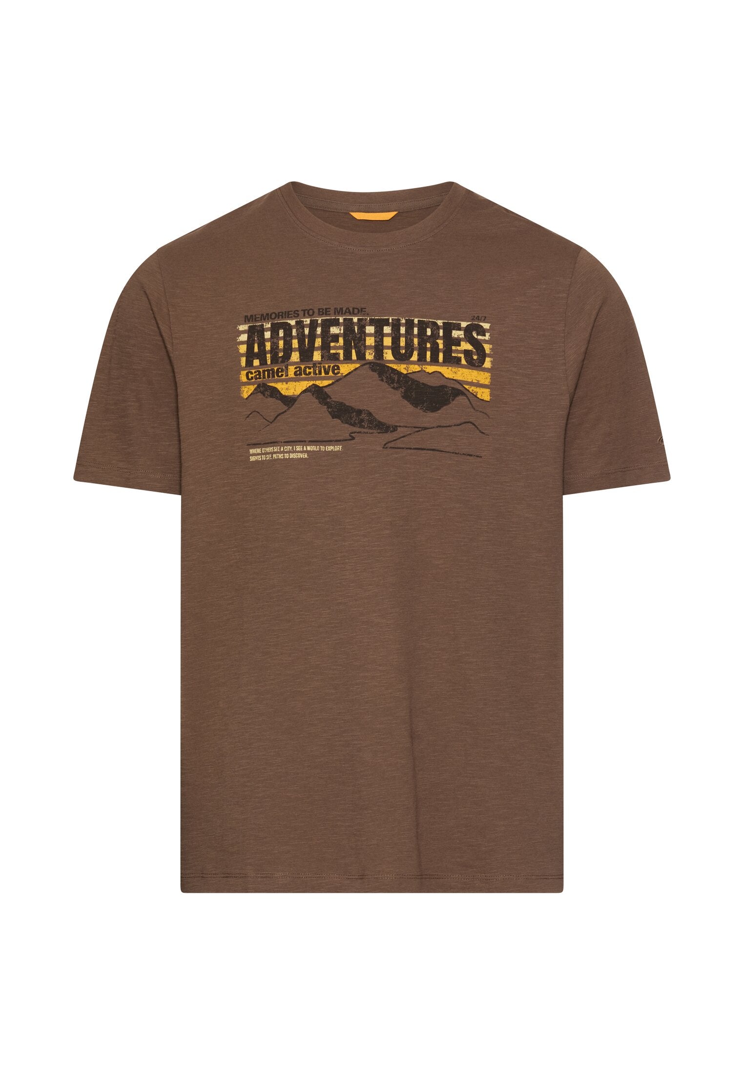 Camel active Herren T-Shirts kurz  Mud Brown