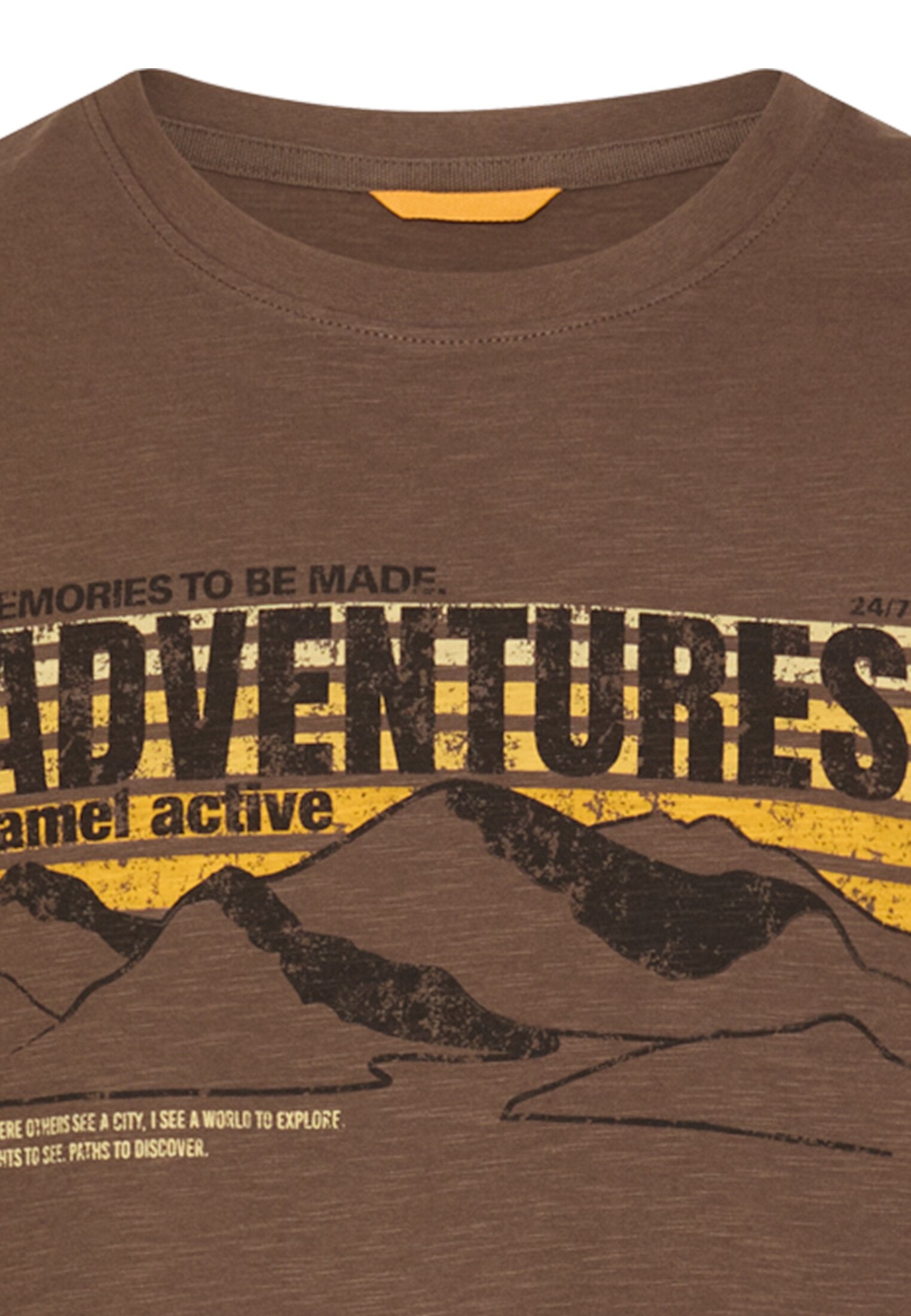 Camel active Herren T-Shirts kurz  Mud Brown