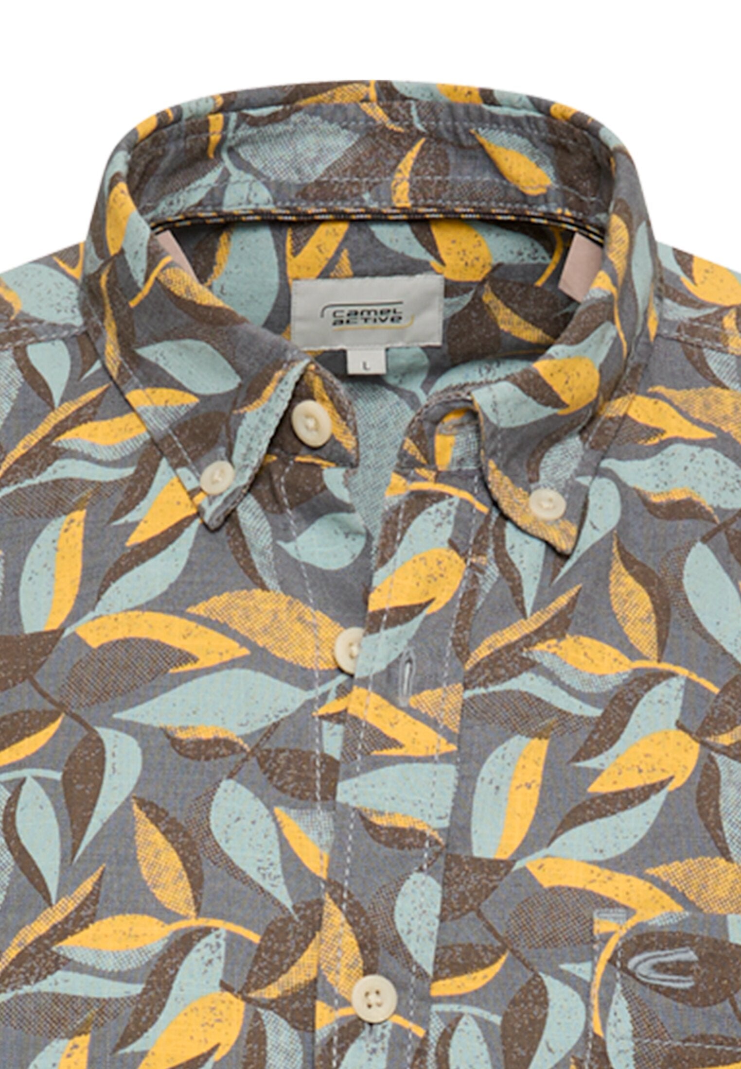 Camel active Herren Hemden kurz  Sun Yellow