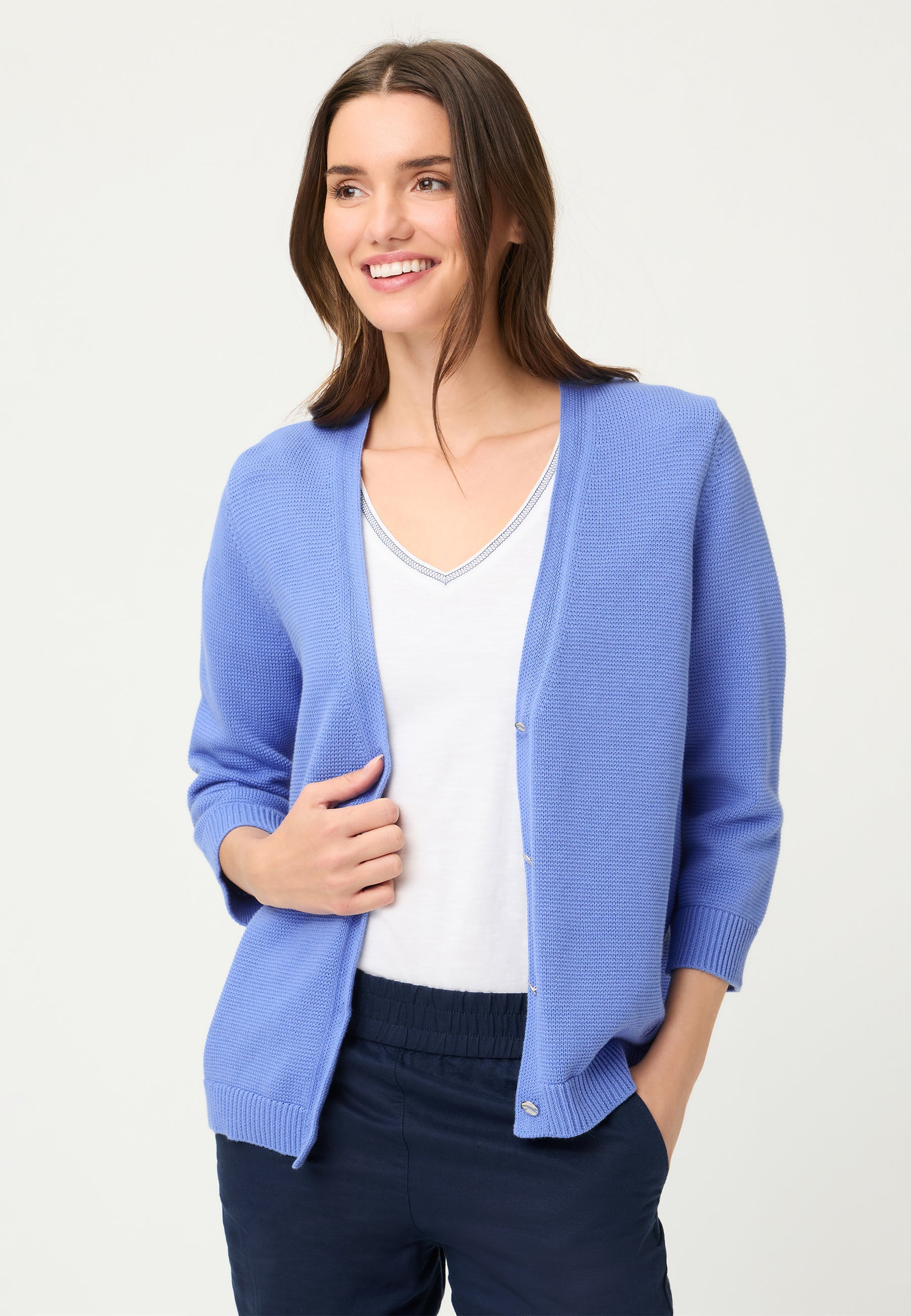 Olsen Damen Strickjacken  Bay Blue