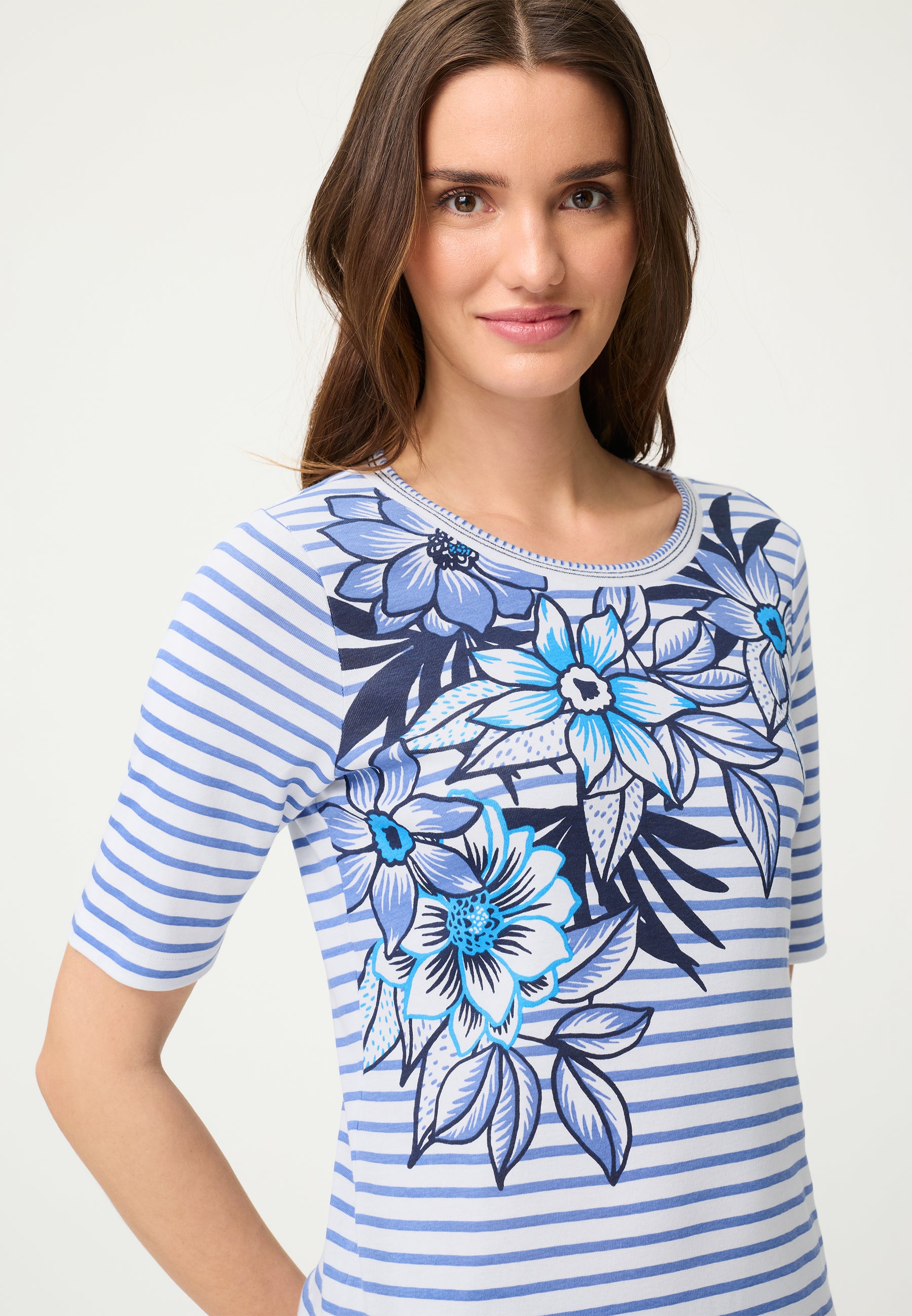 Olsen Damen T-Shirts  Bay Blue