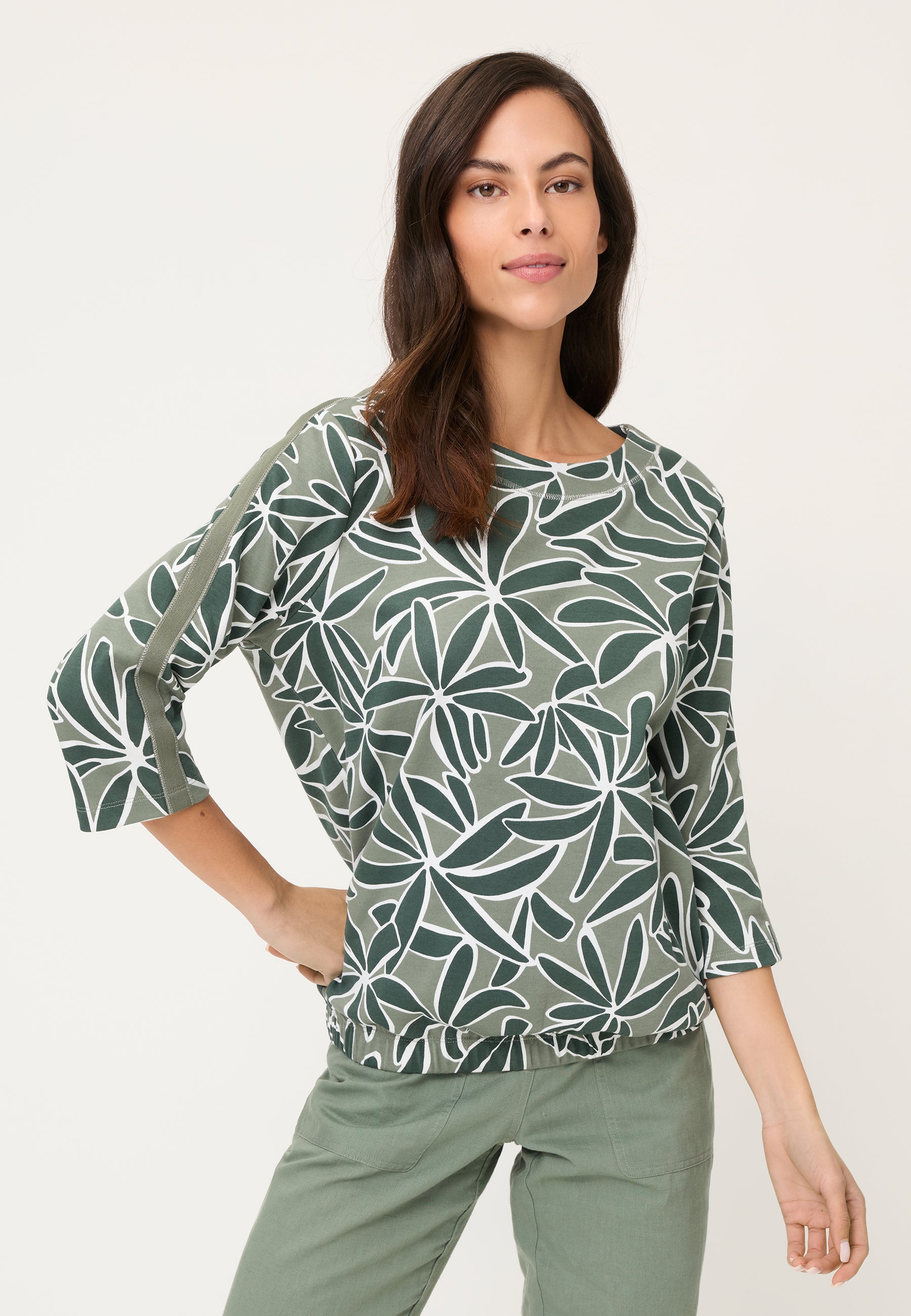 Olsen Damen Sweatshirts Khaki