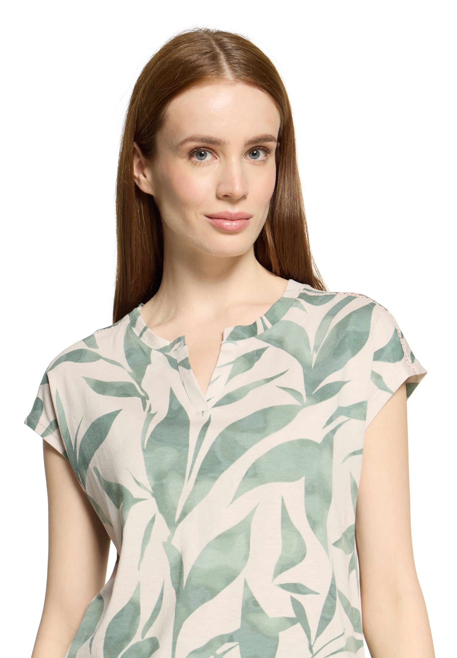 Betty & Co Damen T-Shirts Nature/Green