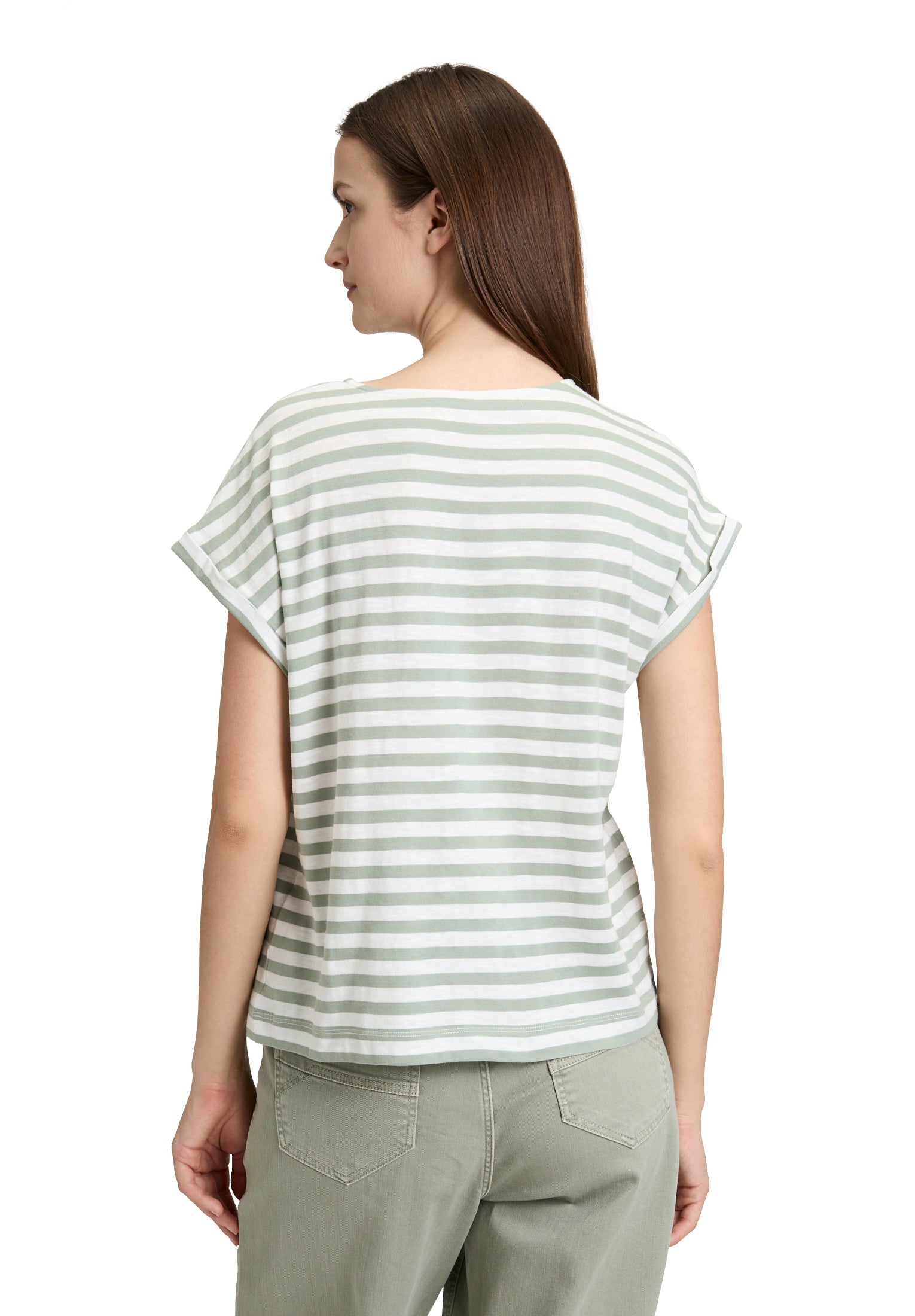 Betty & Co Damen T-Shirts Cream/Green