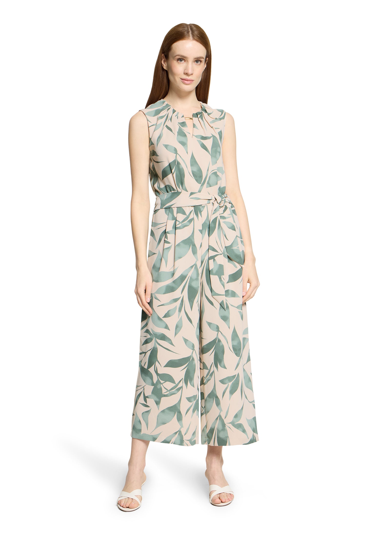 Betty & Co Damen Jumpsuits Nature/Green