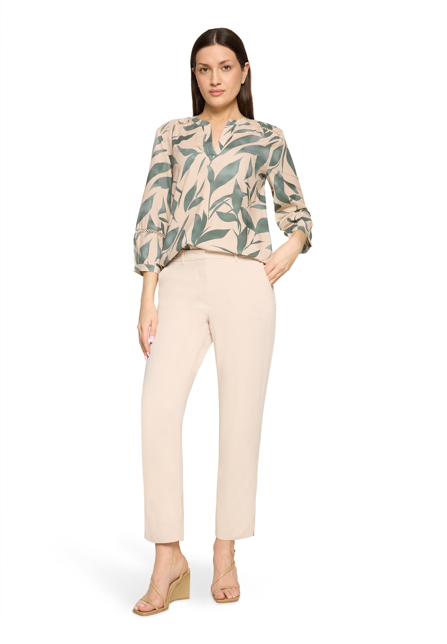 Betty & Co Damen Blusen Nature/Green