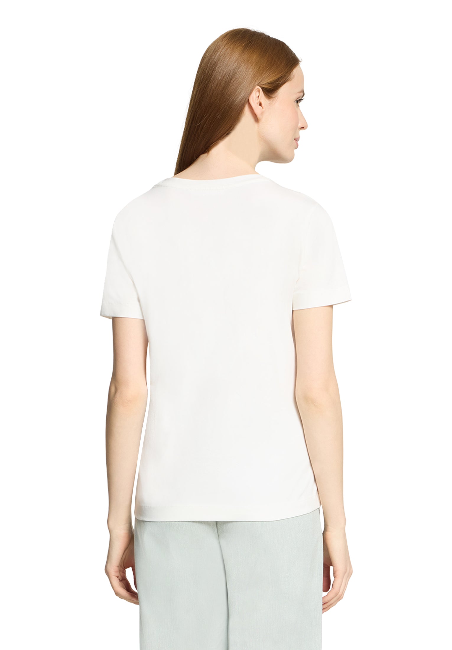 Betty & Co Damen T-Shirts Patch Cream/Gre