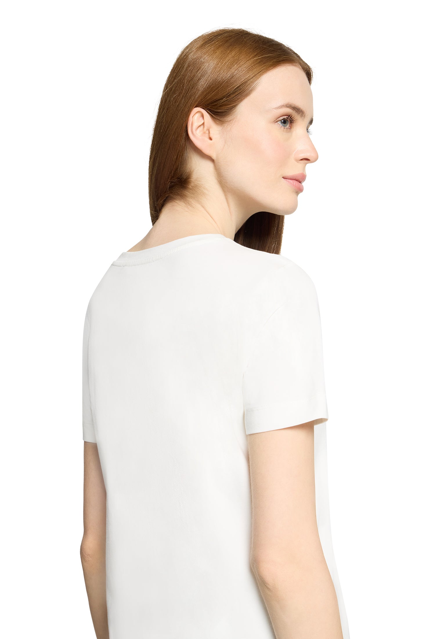 Betty & Co Damen T-Shirts Patch Cream/Gre