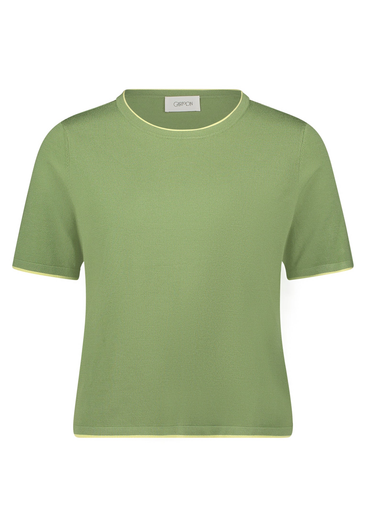 Cartoon Damen Pullover Khaki/Yellow