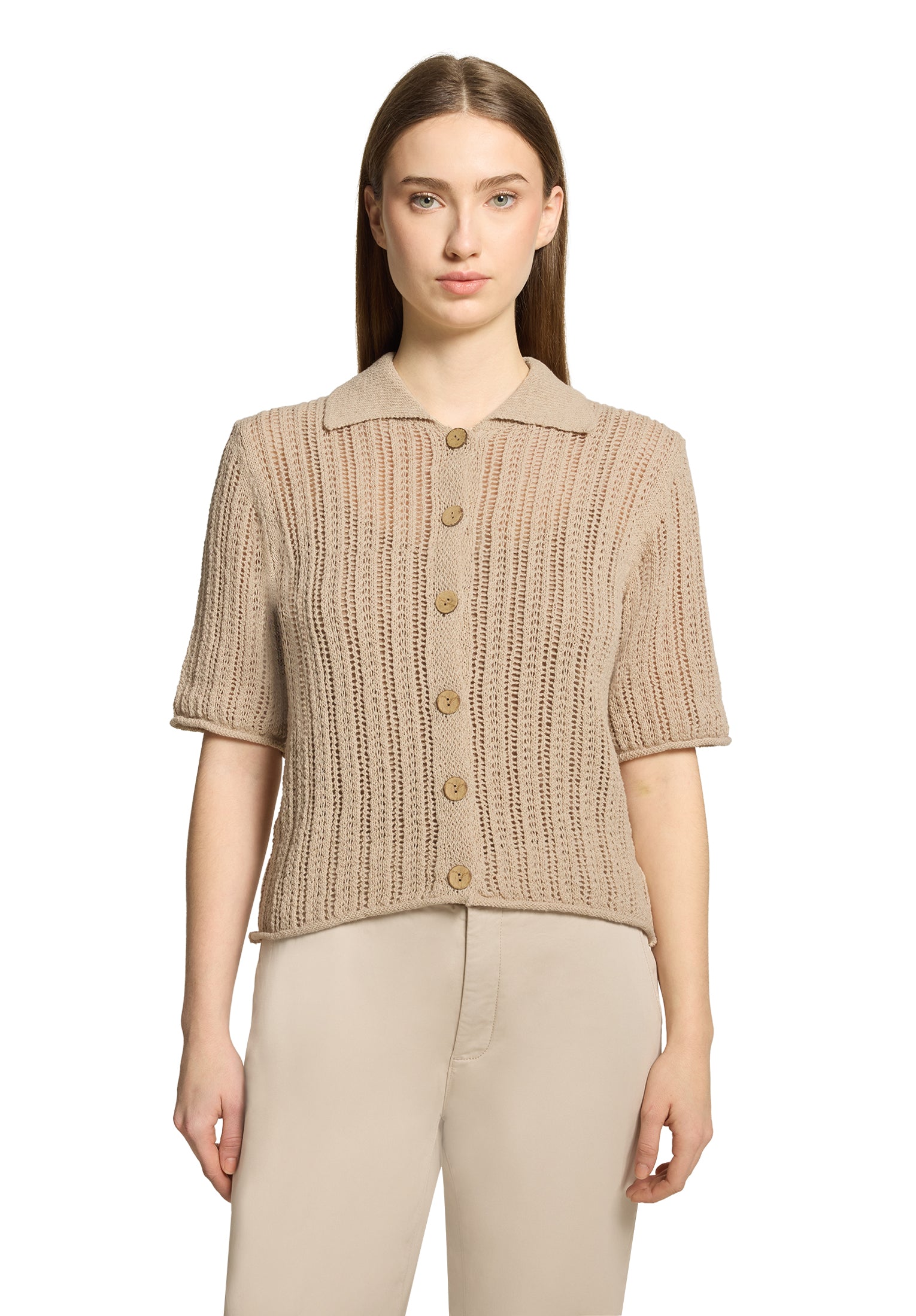 Cartoon Damen Strickjacken Pearl Vanila