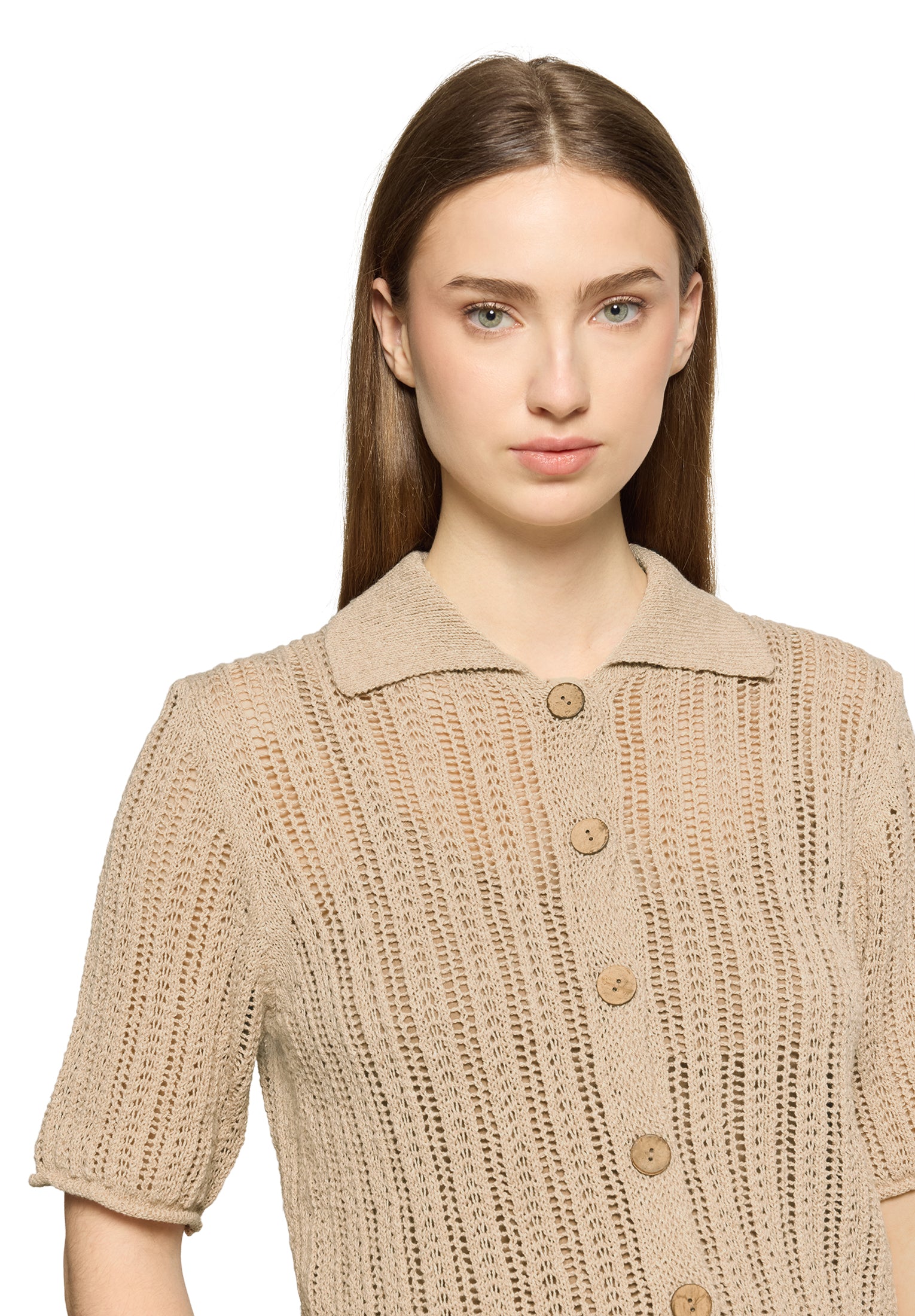 Cartoon Damen Strickjacken Pearl Vanila