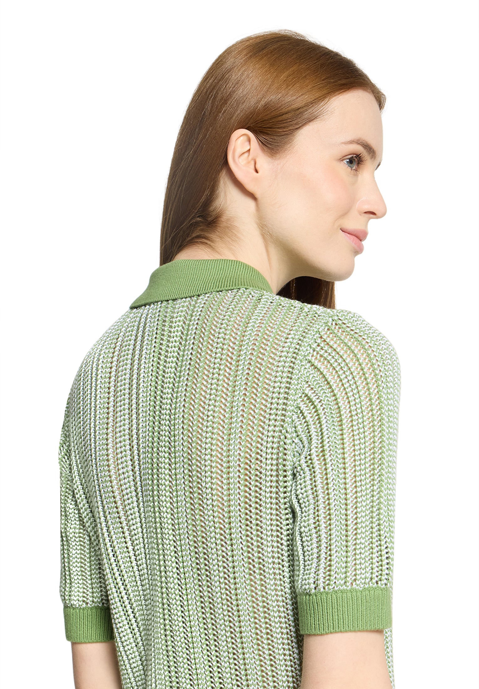 Cartoon Damen Pullover Khaki/White