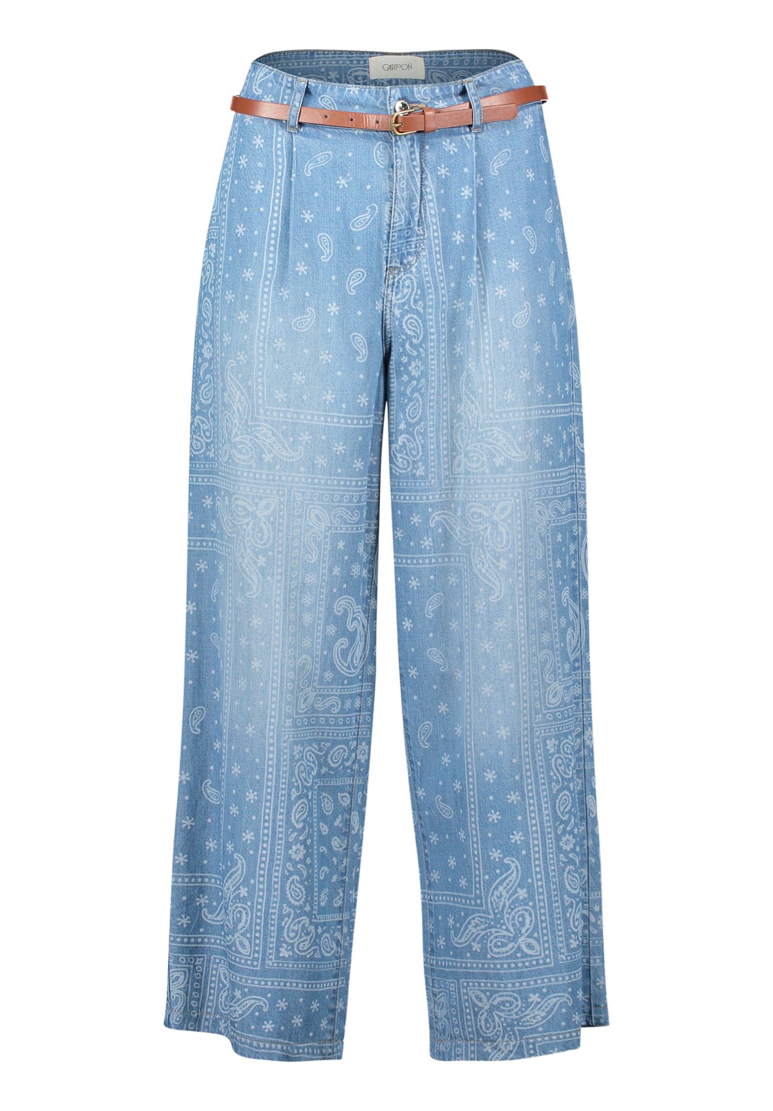 Cartoon Damen Hosen Middle Blue Den