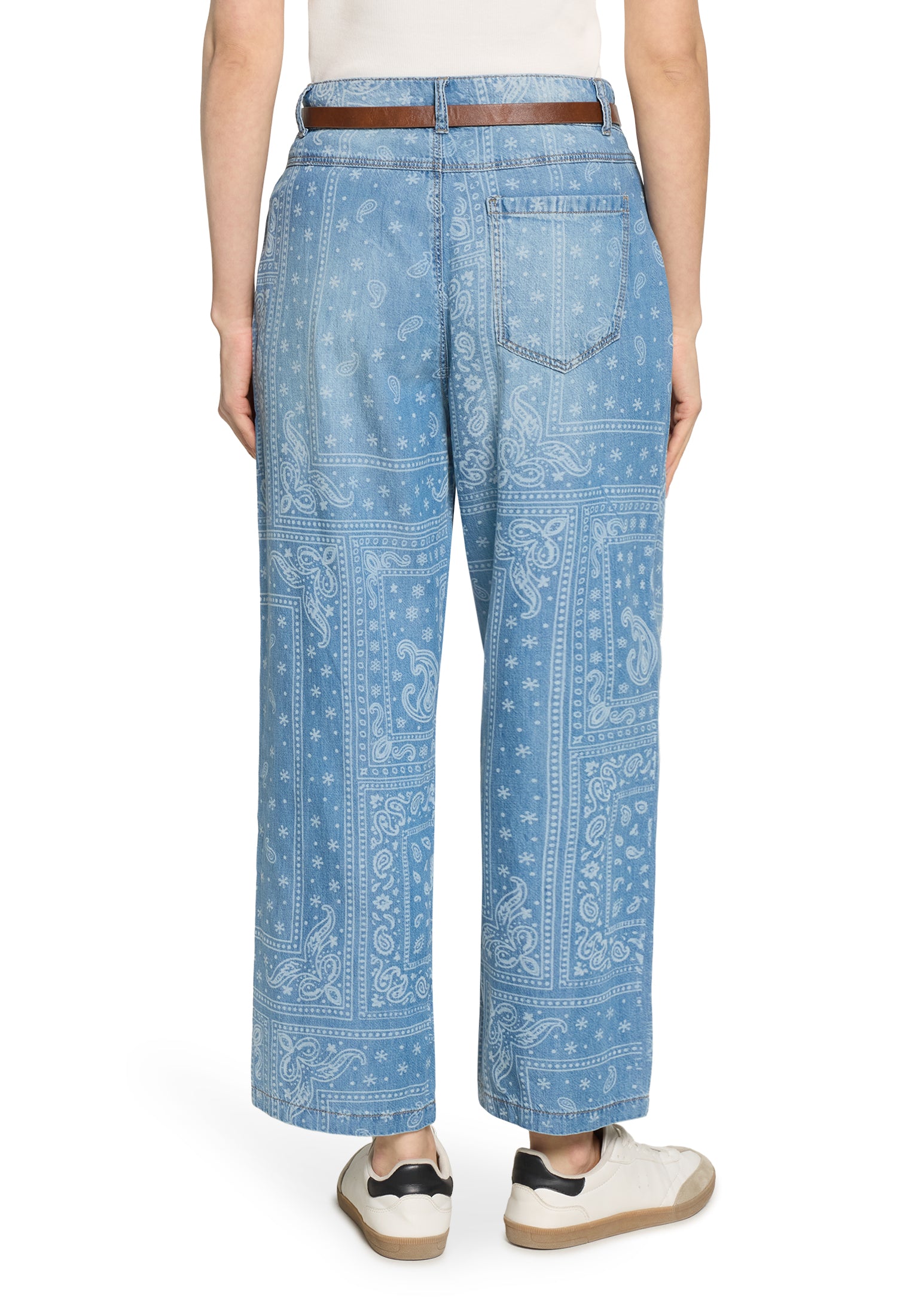 Cartoon Damen Hosen Middle Blue Den