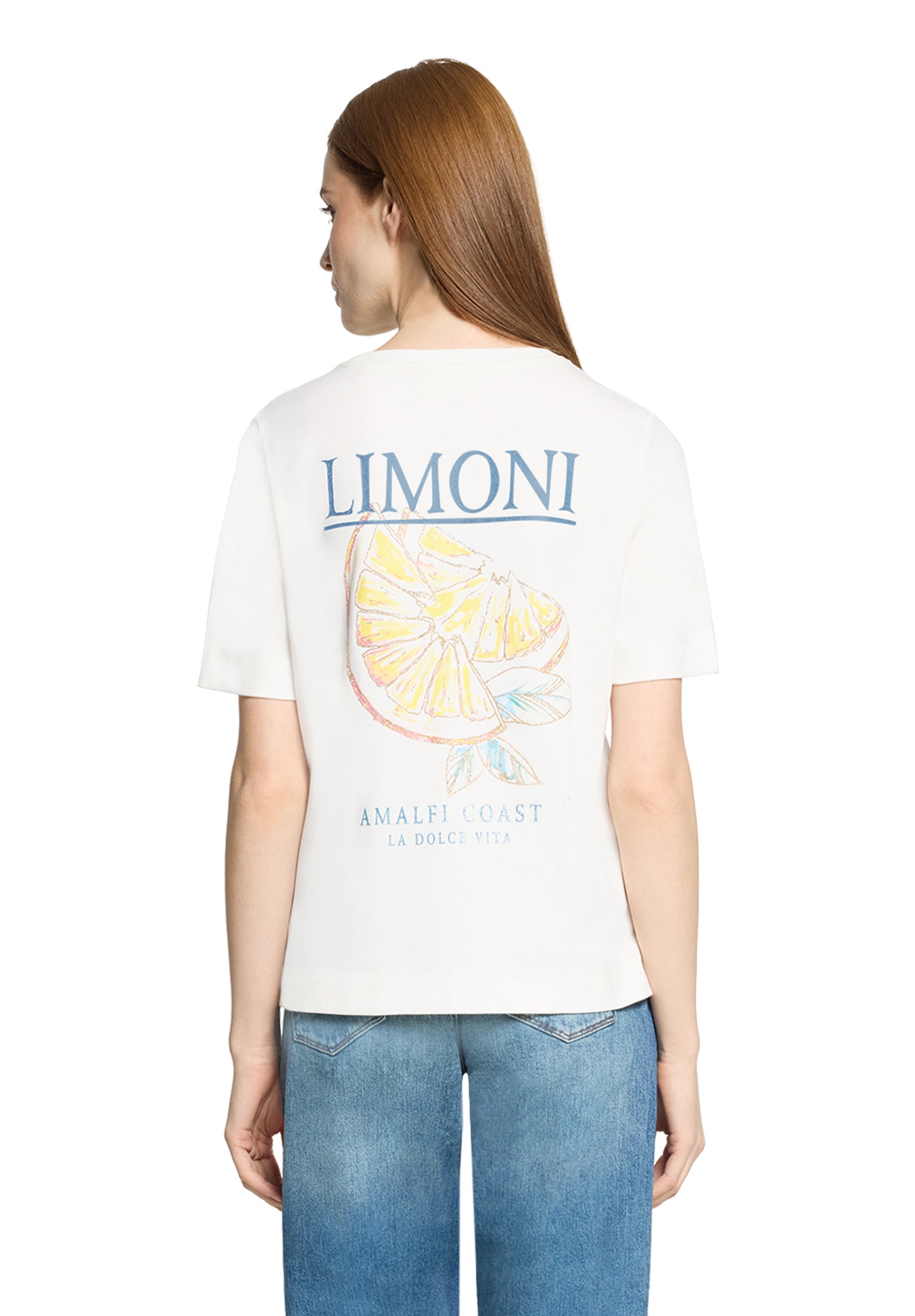 Cartoon Damen T-Shirts Patch Cream/Gol