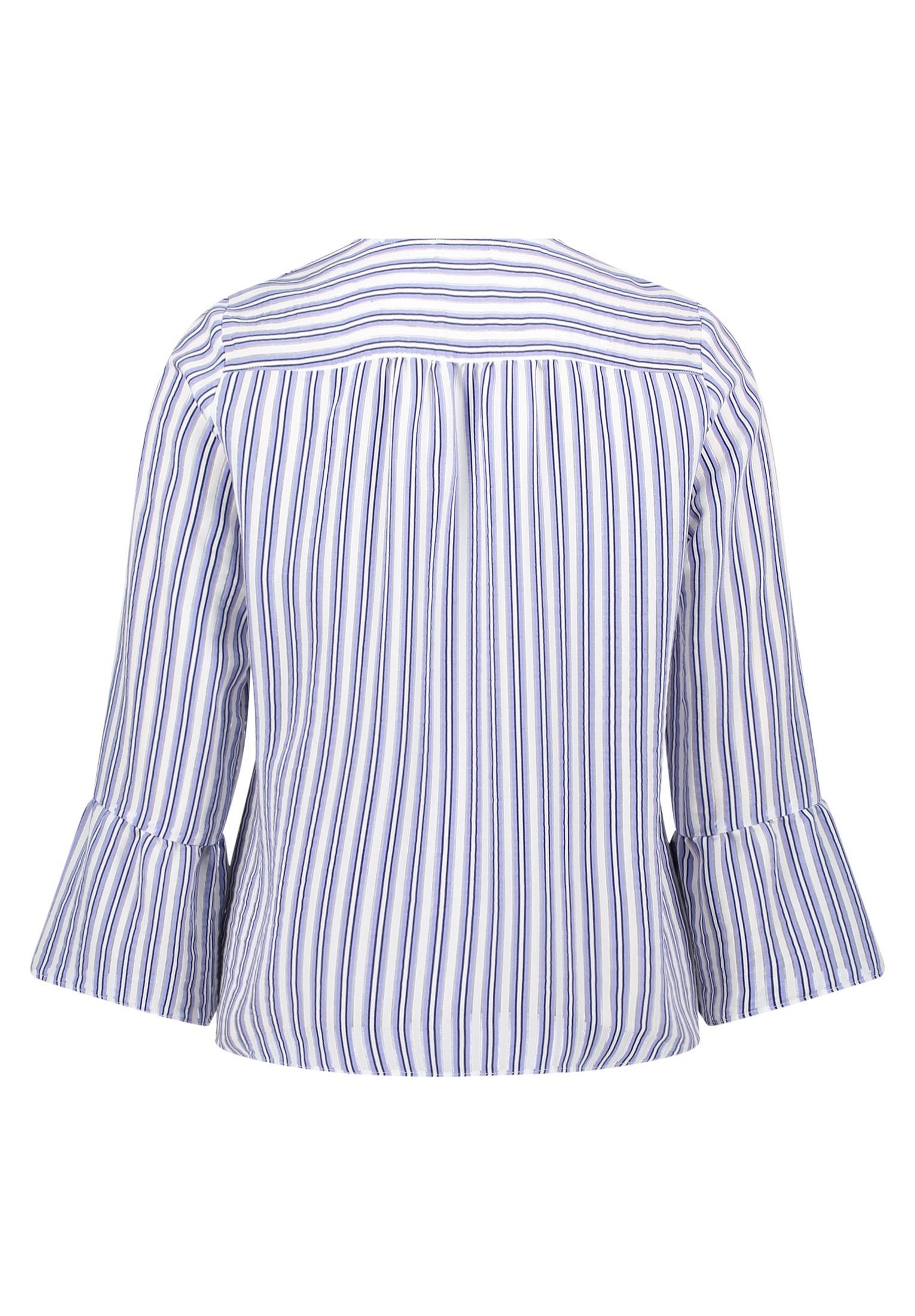 Cartoon Damen Blusen White/Blue